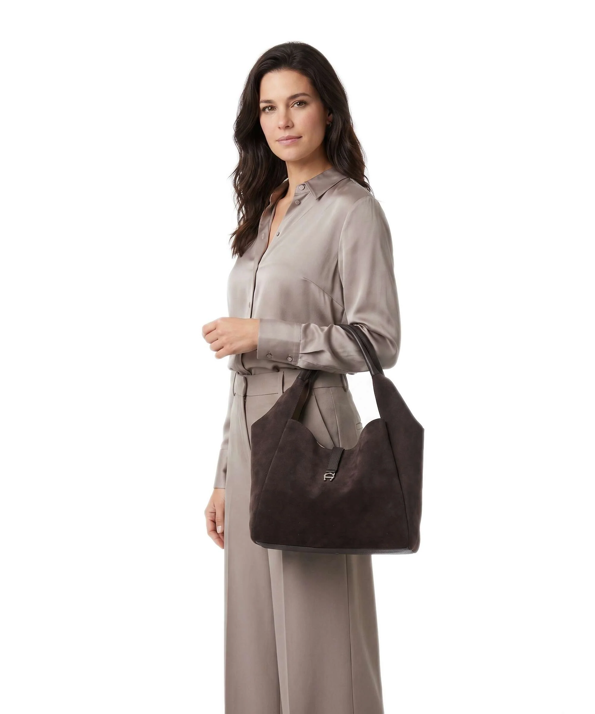 Aigner Zaira M Hobo tas soil brown - Image 3