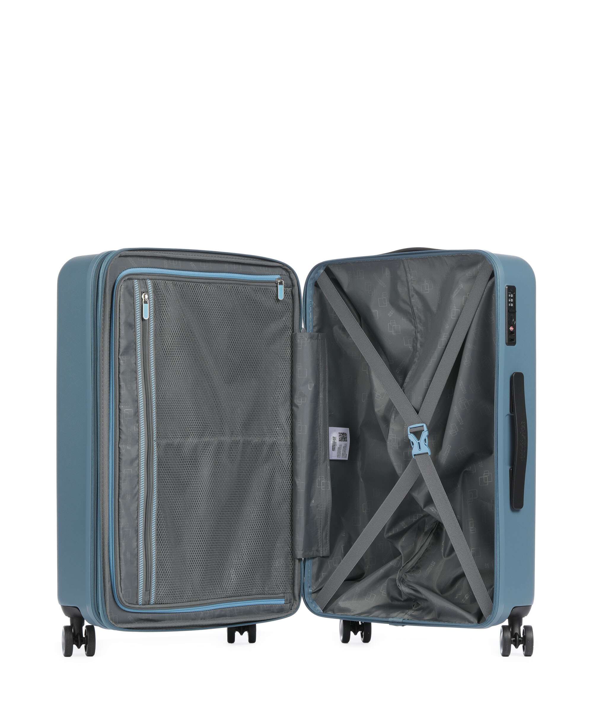 American Tourister Dynabelt Trolley (4 wielen) rainstorm blue - Image 6