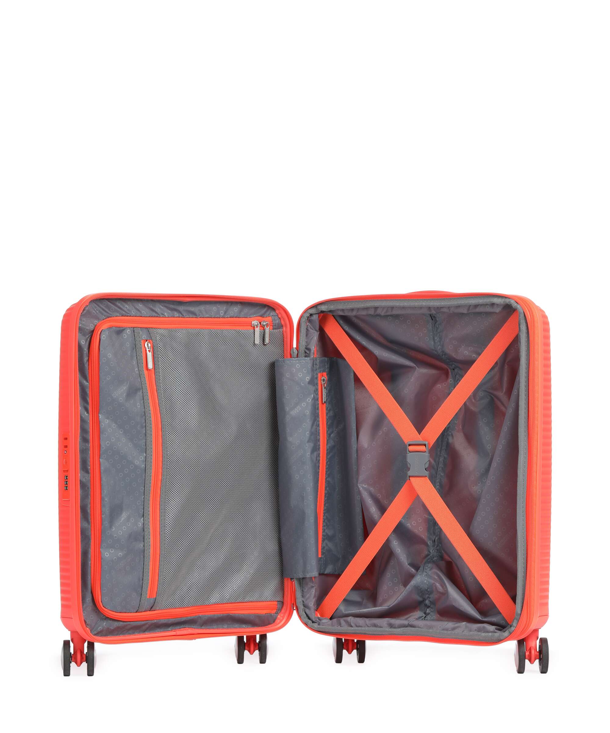 American Tourister Soundbox Trolley (4 wielen) neon orange - Image 6