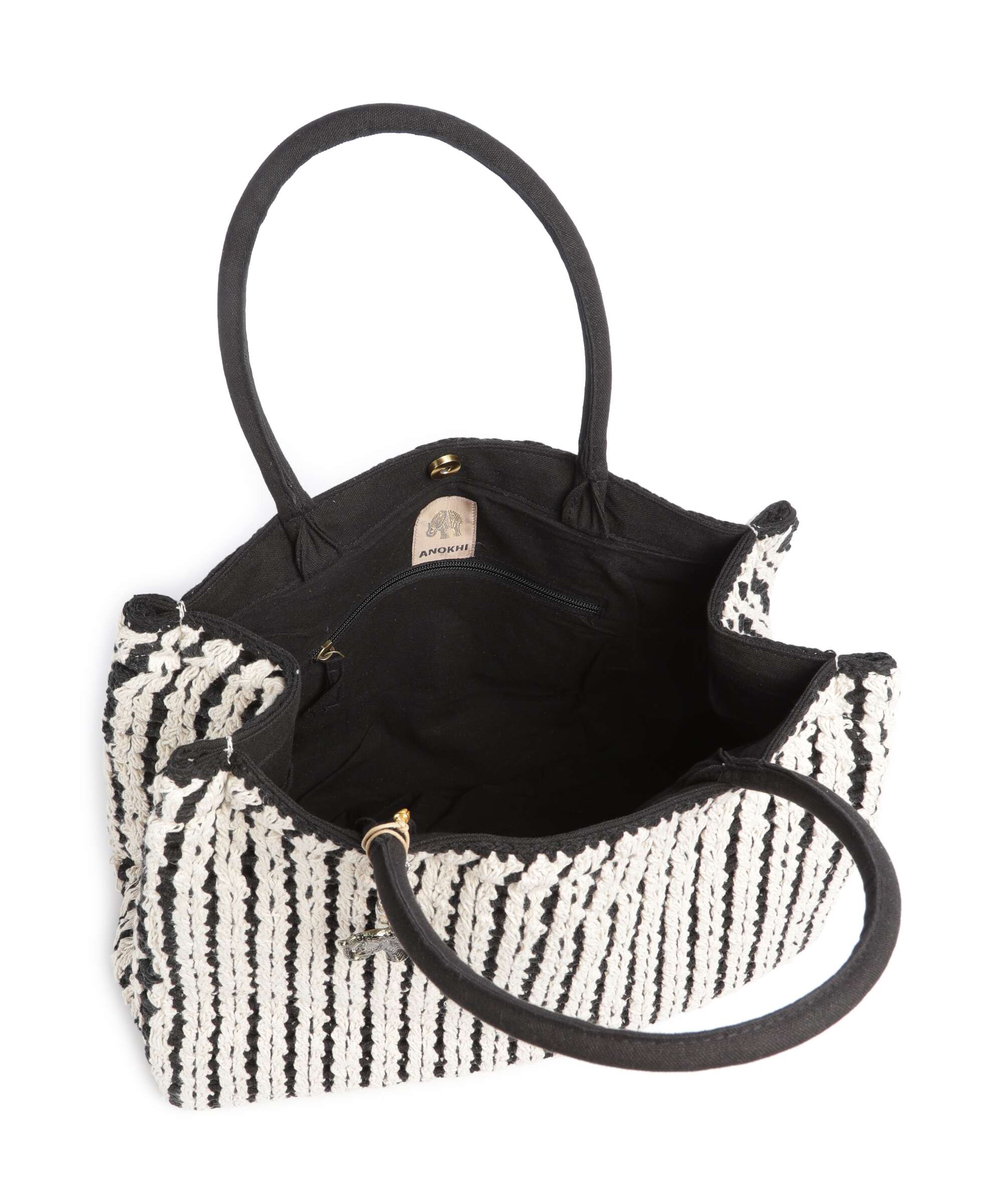 Anokhi Boodschappentas black/white - Image 6