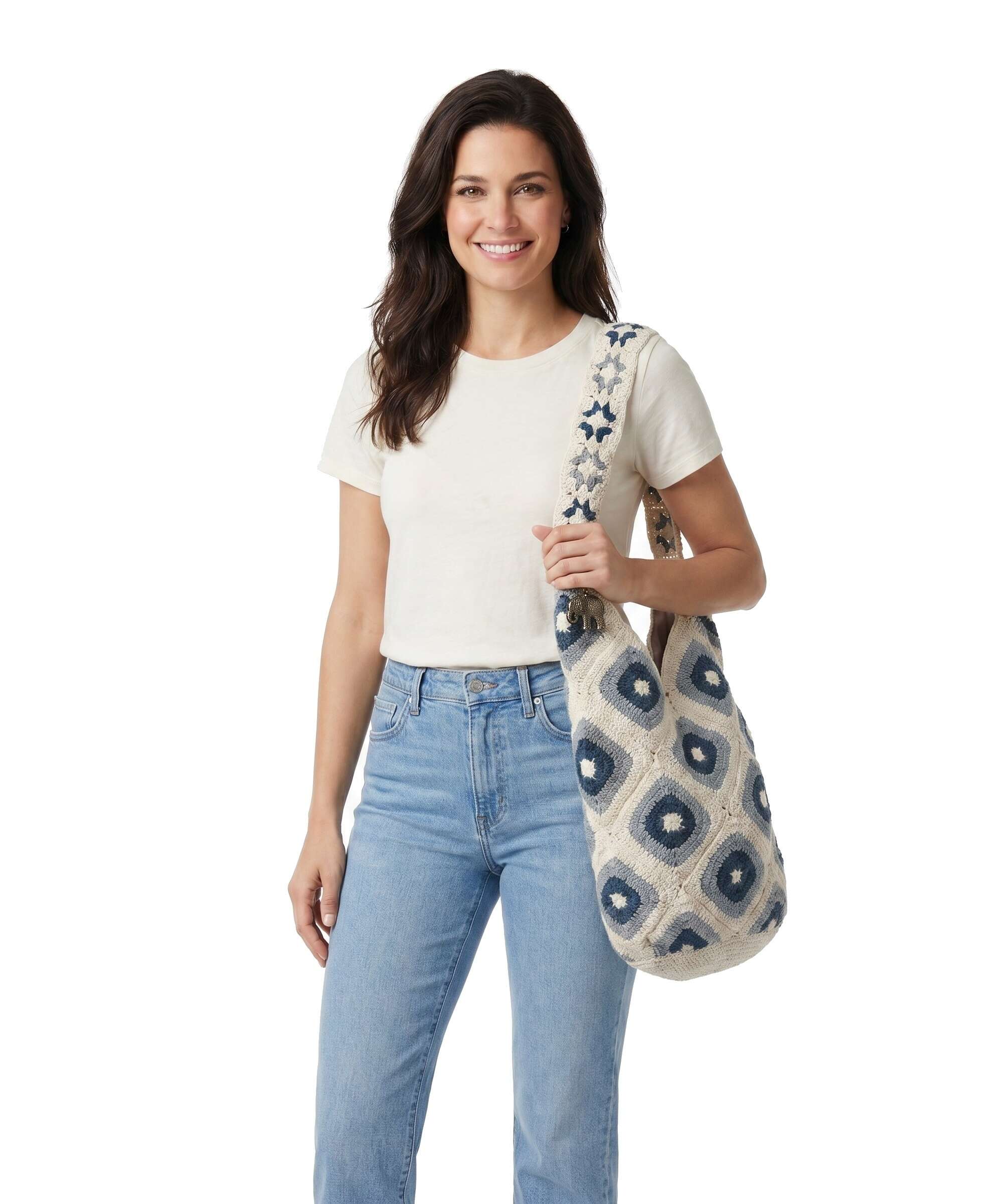Anokhi Hobo tas blue - Image 3