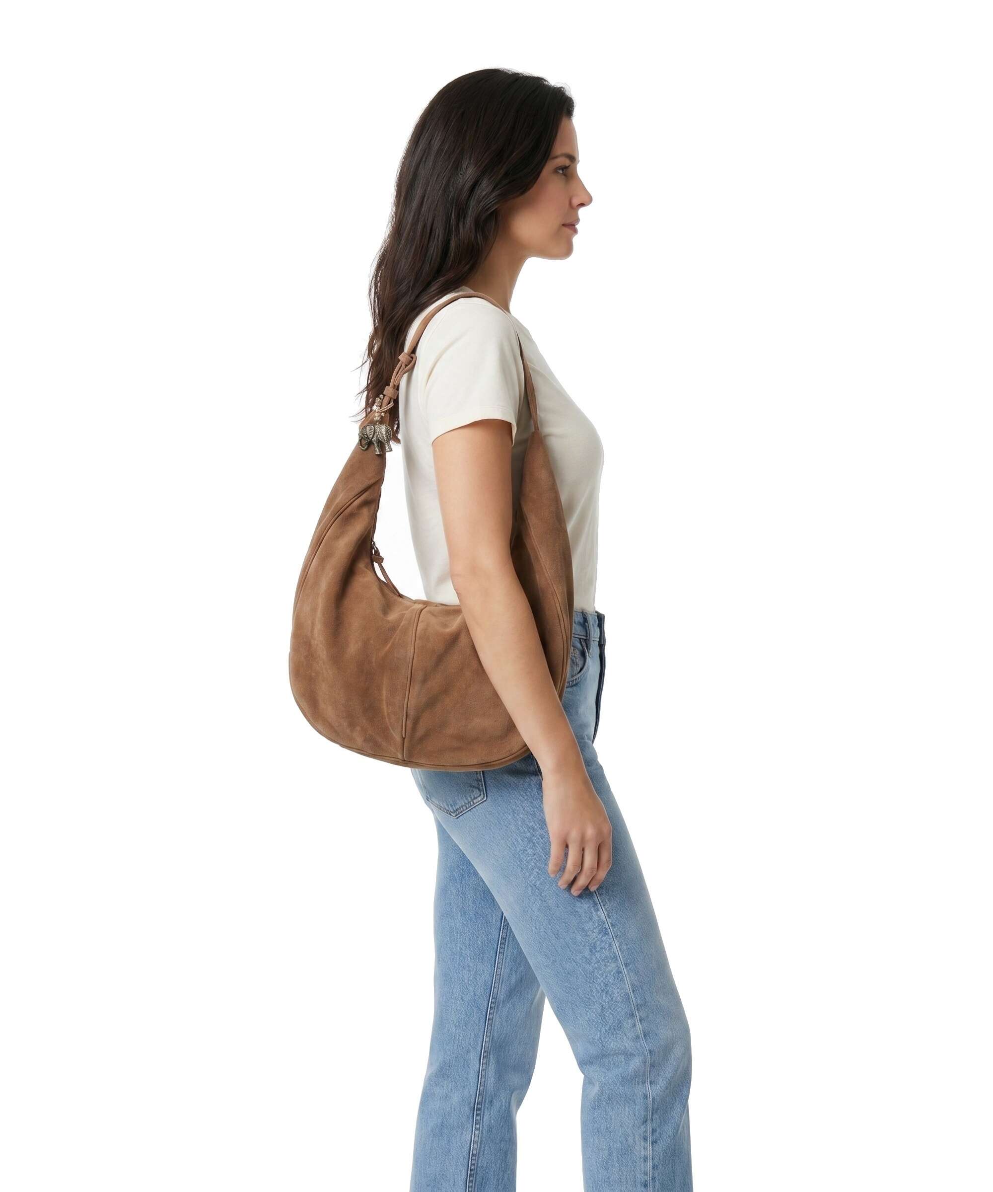 Anokhi Hobo tas cognac - Image 3