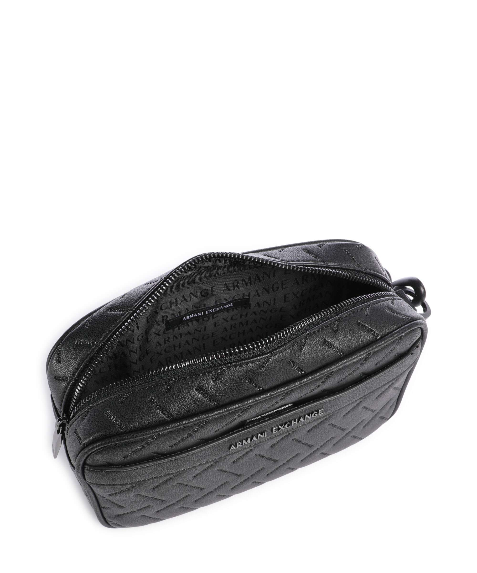 Armani Exchange Ginevra Embossed Toilettas black - Image 5