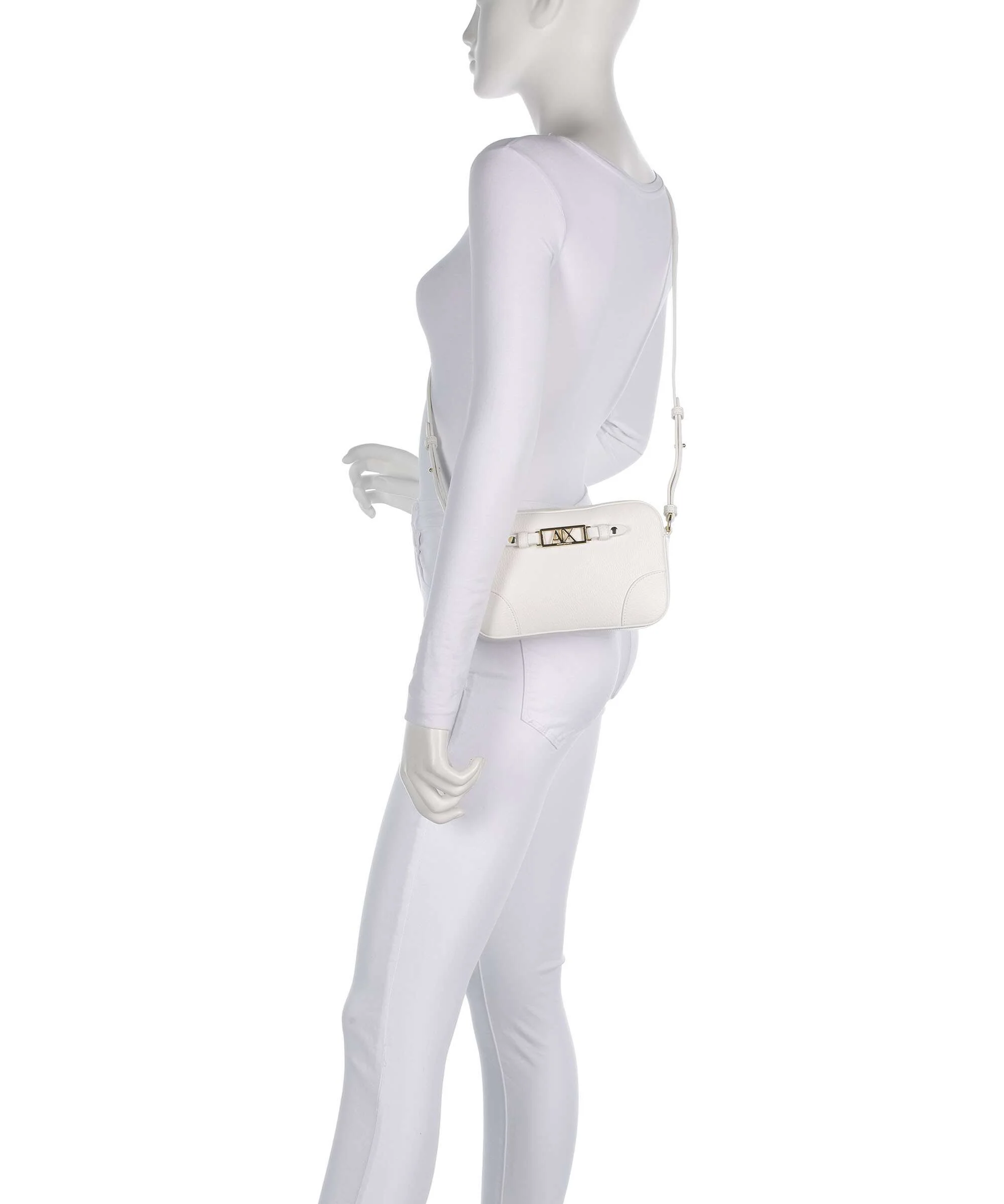 Armani Exchange Polly Crossbody tas off white - Image 3