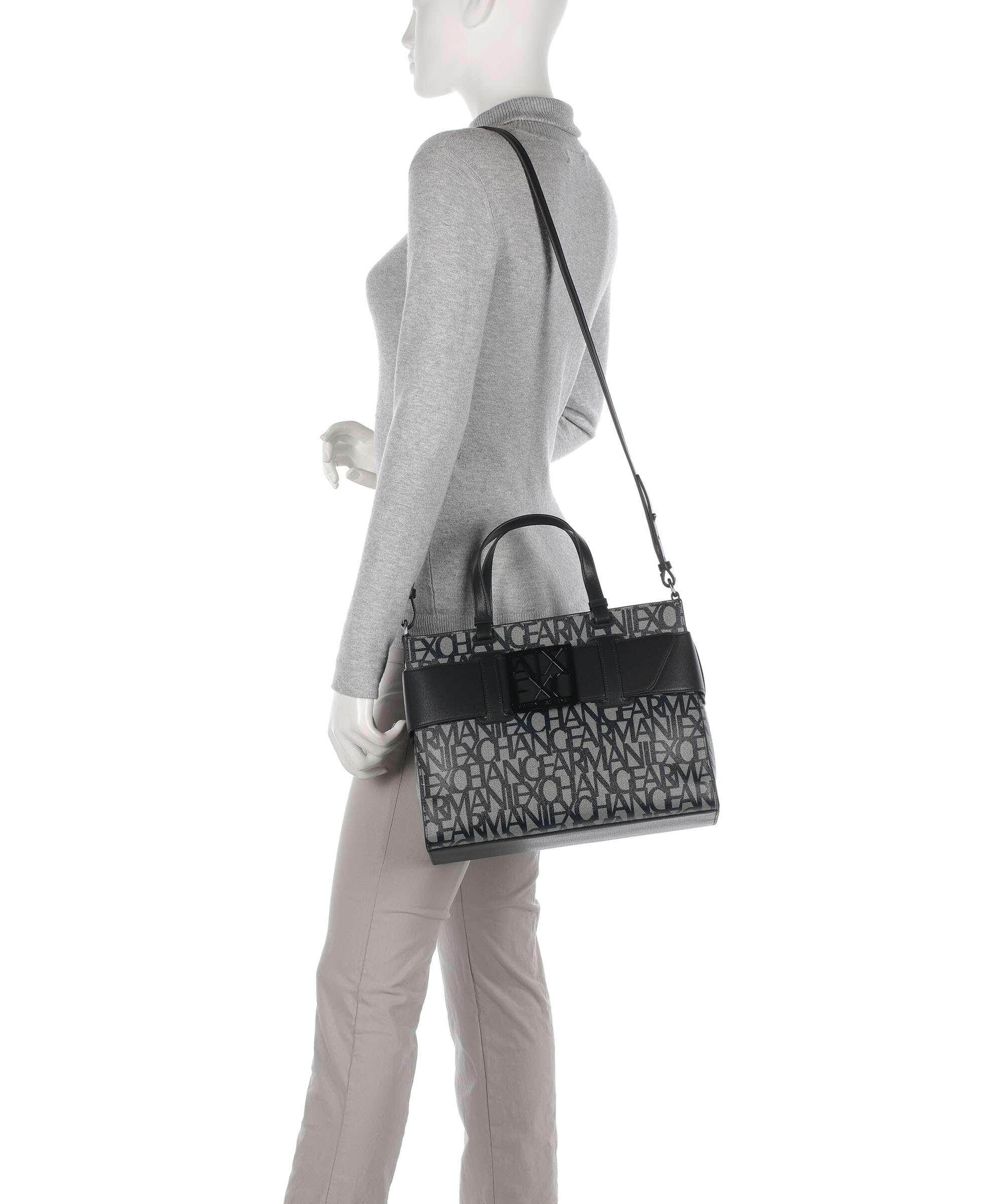 Armani Exchange Susy Handtas beige/black - Image 4