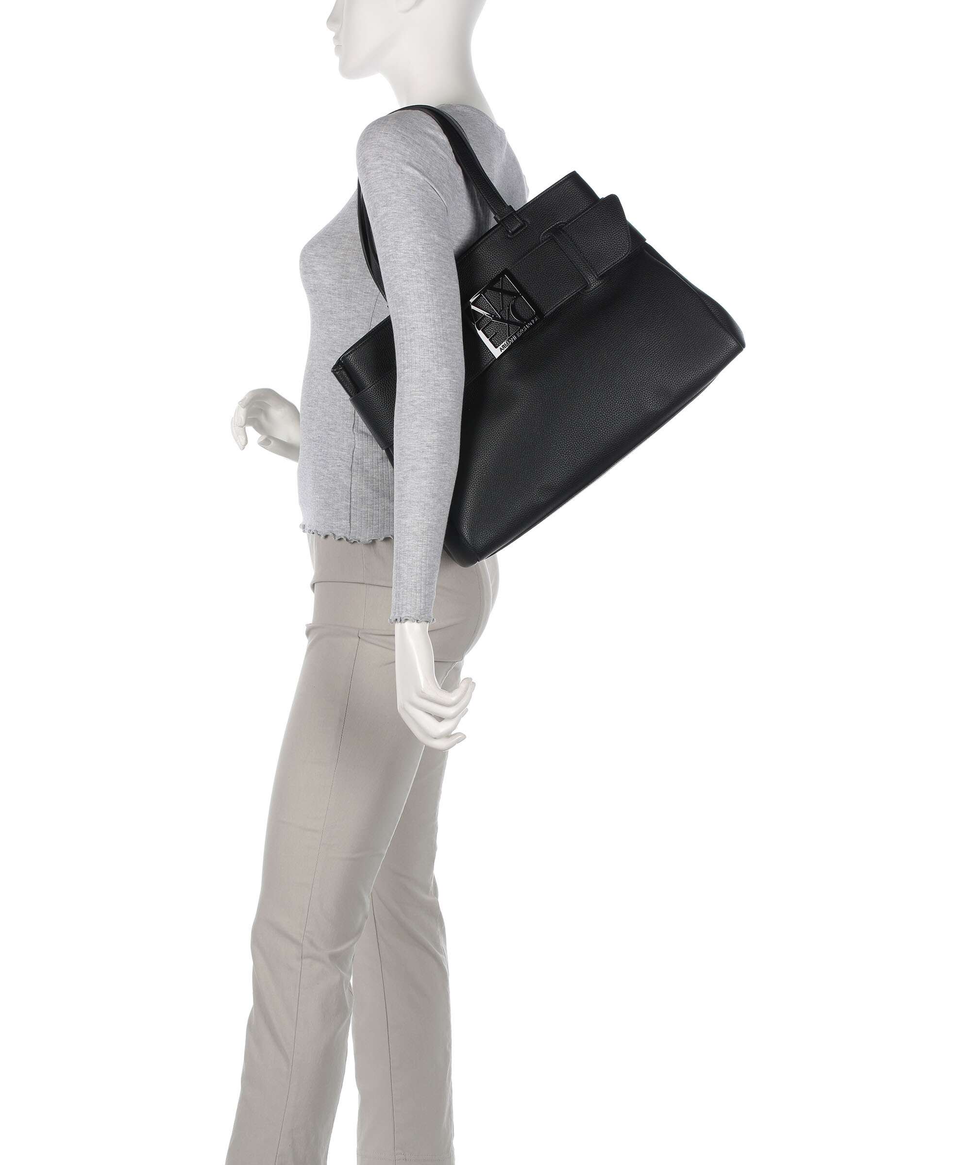 Armani Exchange Susy Soft Boodschappentas black - Image 3