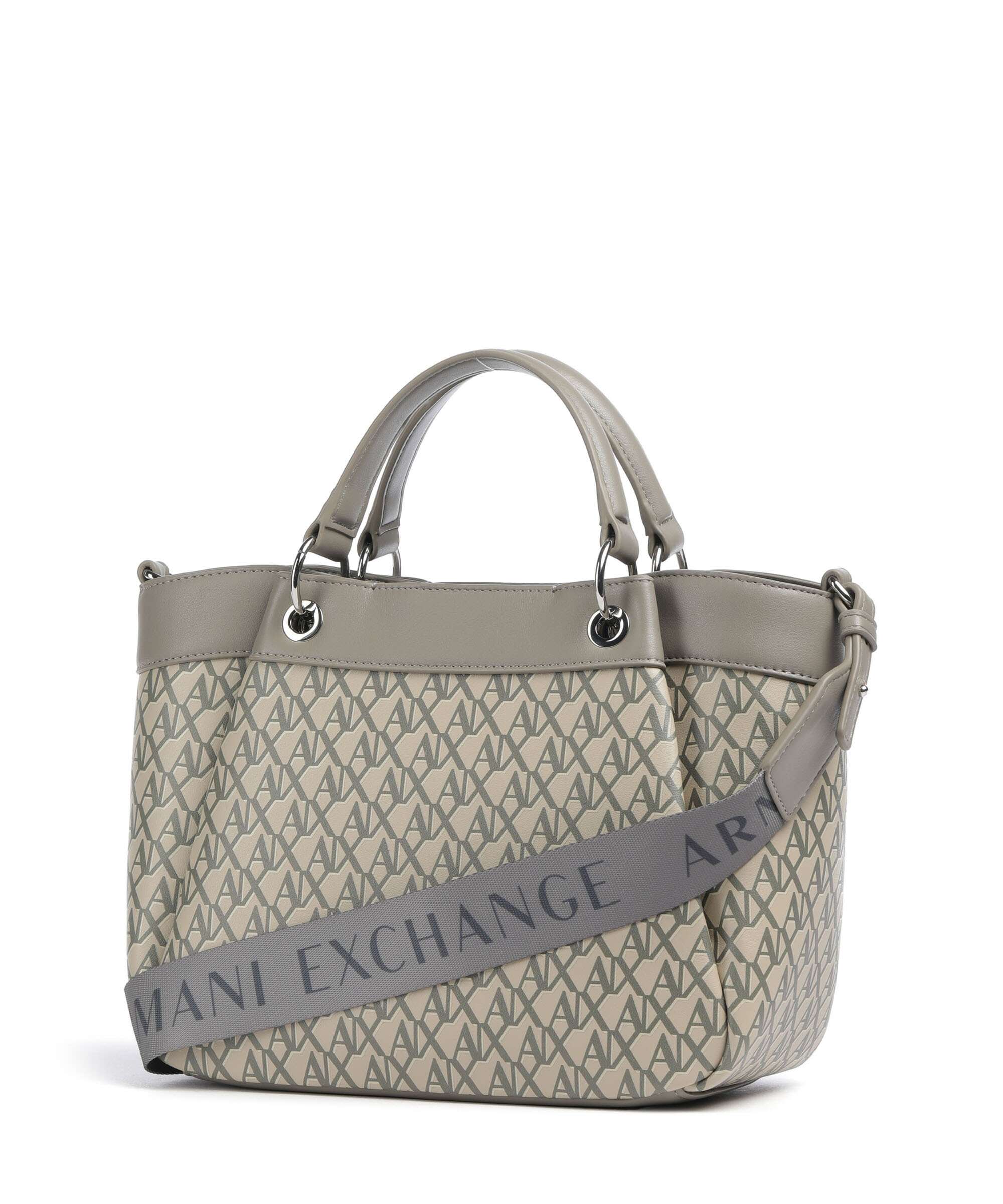 Armani Exchange Wave Monogram M Handtas sound sand/brown bass - Image 2