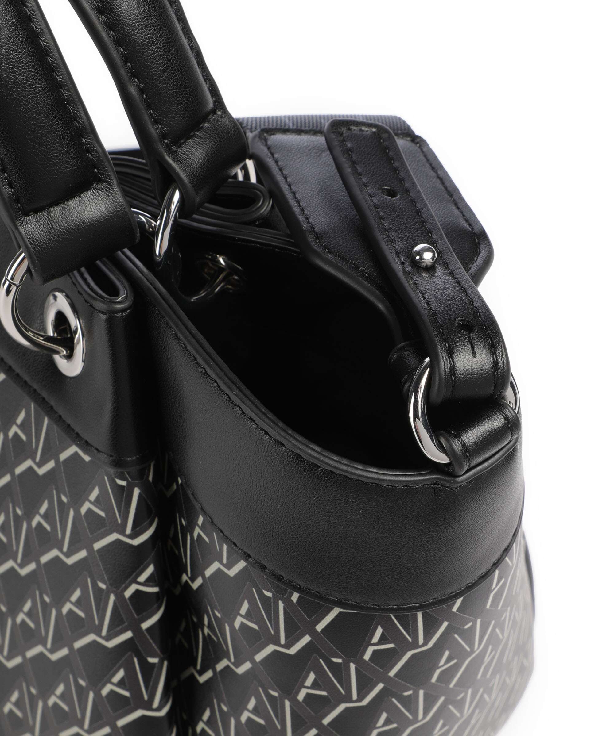 Armani Exchange Wave Monogram M Handtas black - Image 4