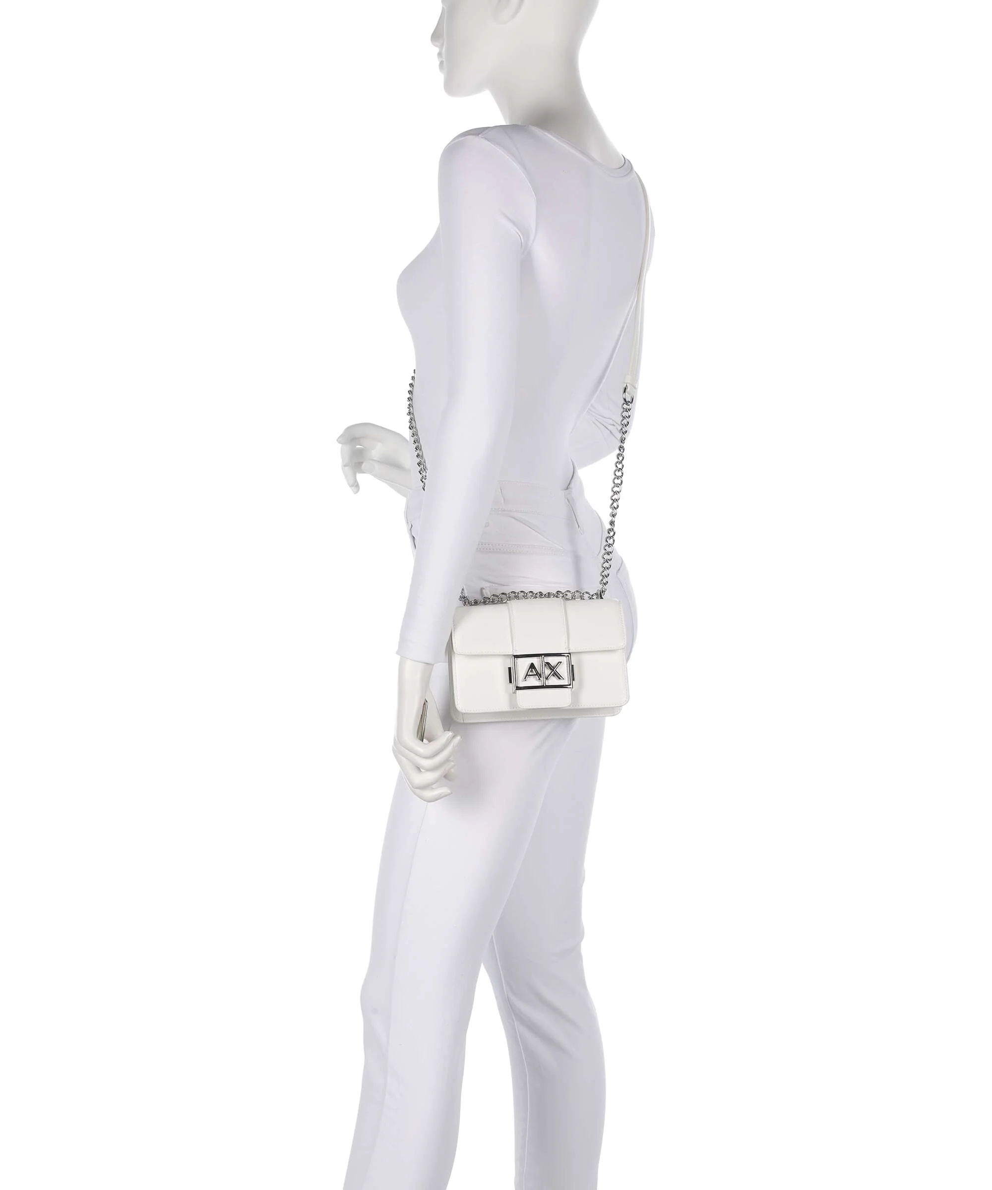 Armani Exchange Wonder S Schoudertas off white - Image 3