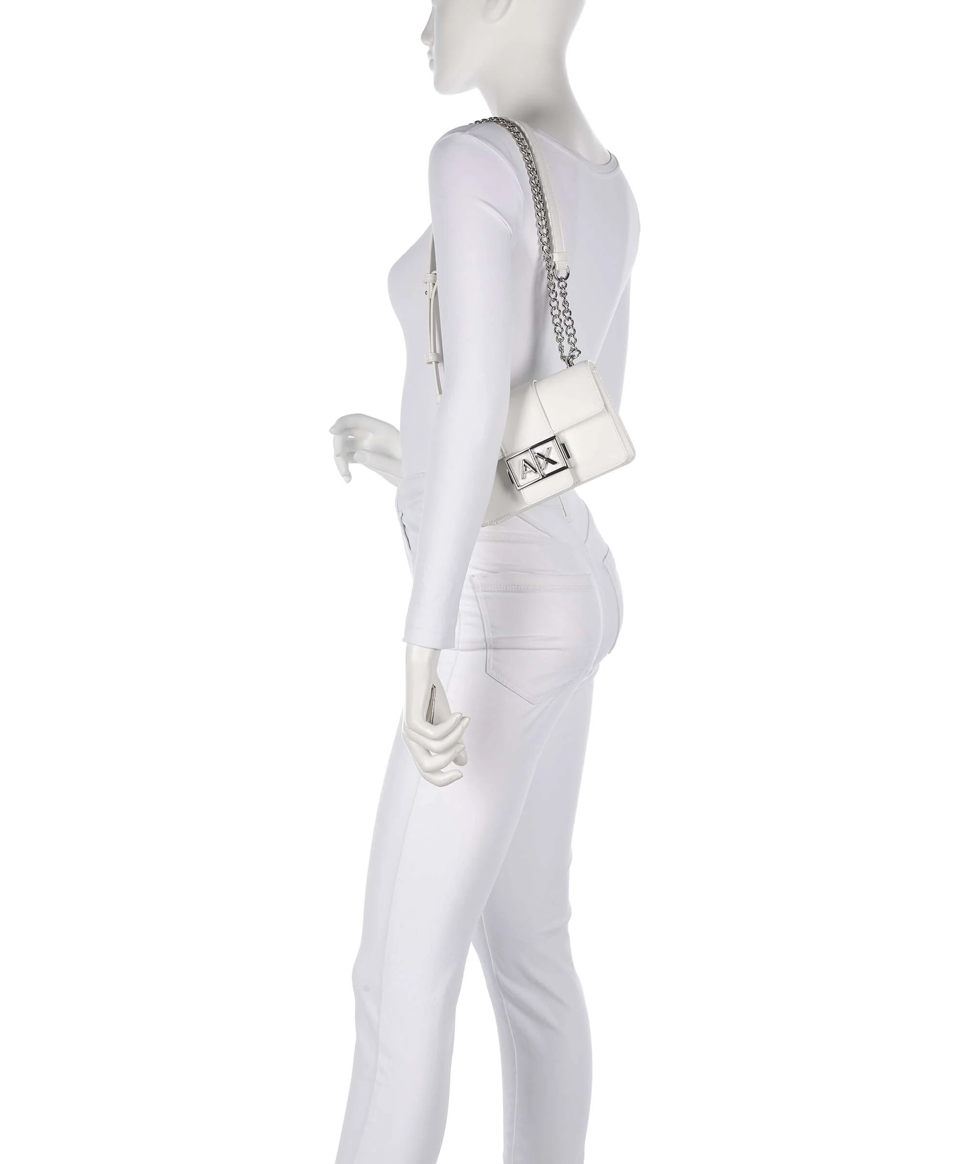 Armani Exchange Wonder S Schoudertas off white - Image 4