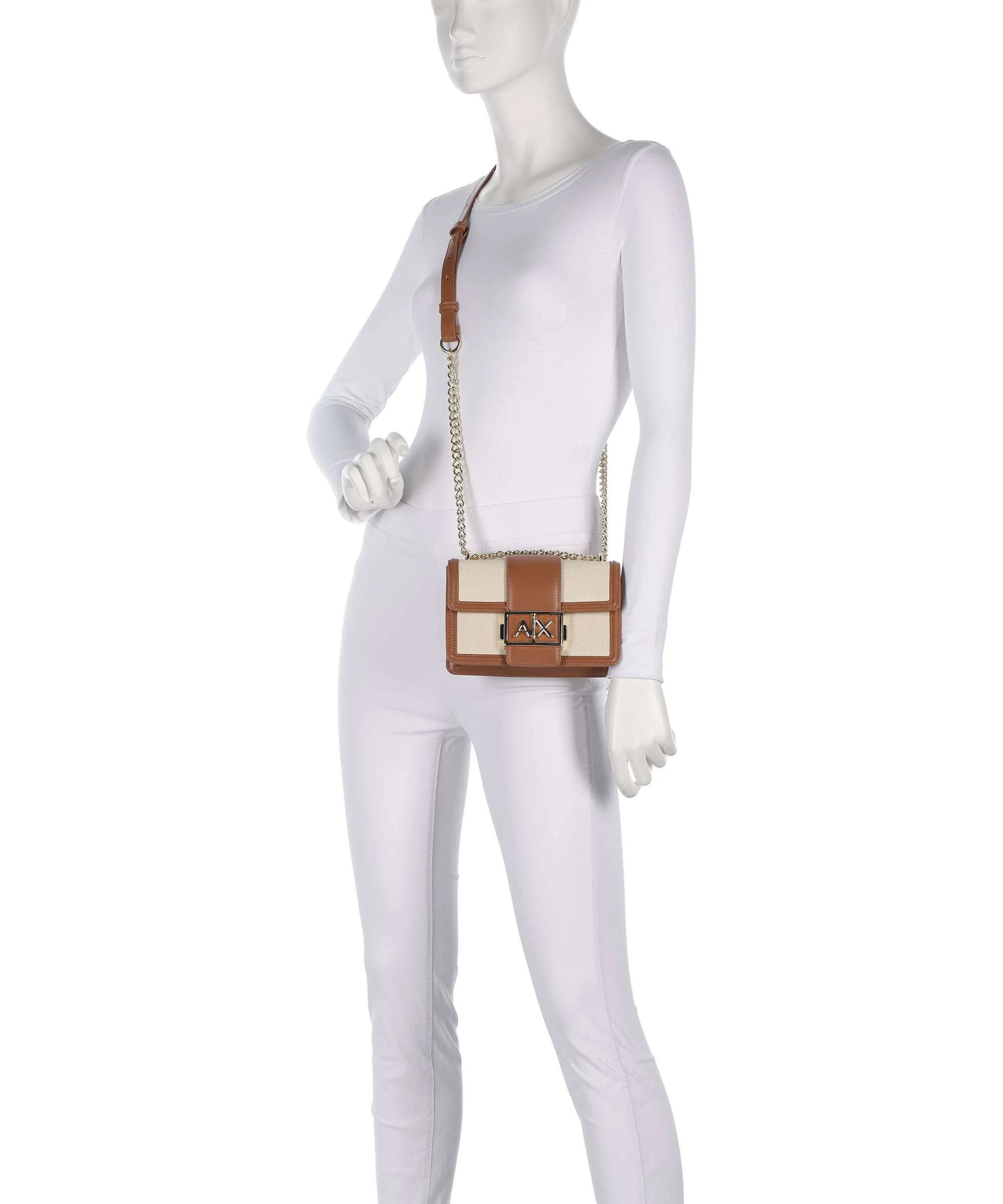 Armani Exchange Wonder S Schoudertas natural/saline clay - Image 4