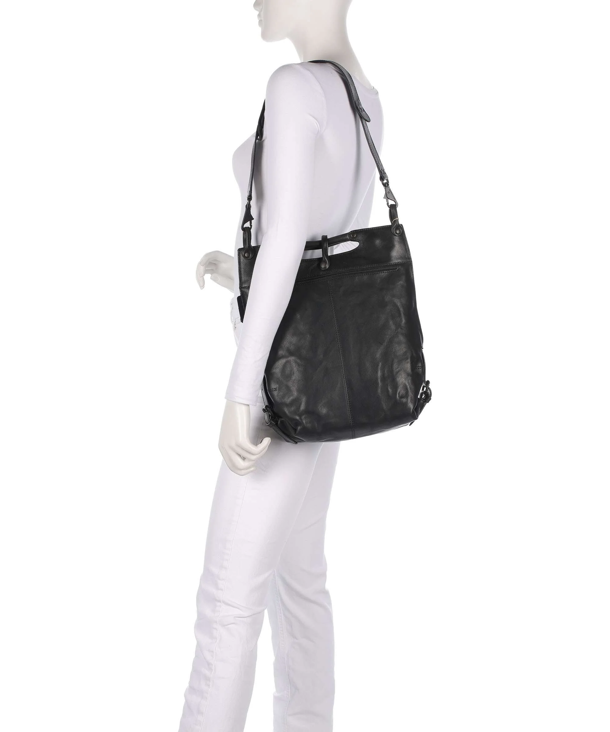 Aunts & Uncles Grandma's Luxury Club Mrs. Pancake Schoudertas jet black - Image 4