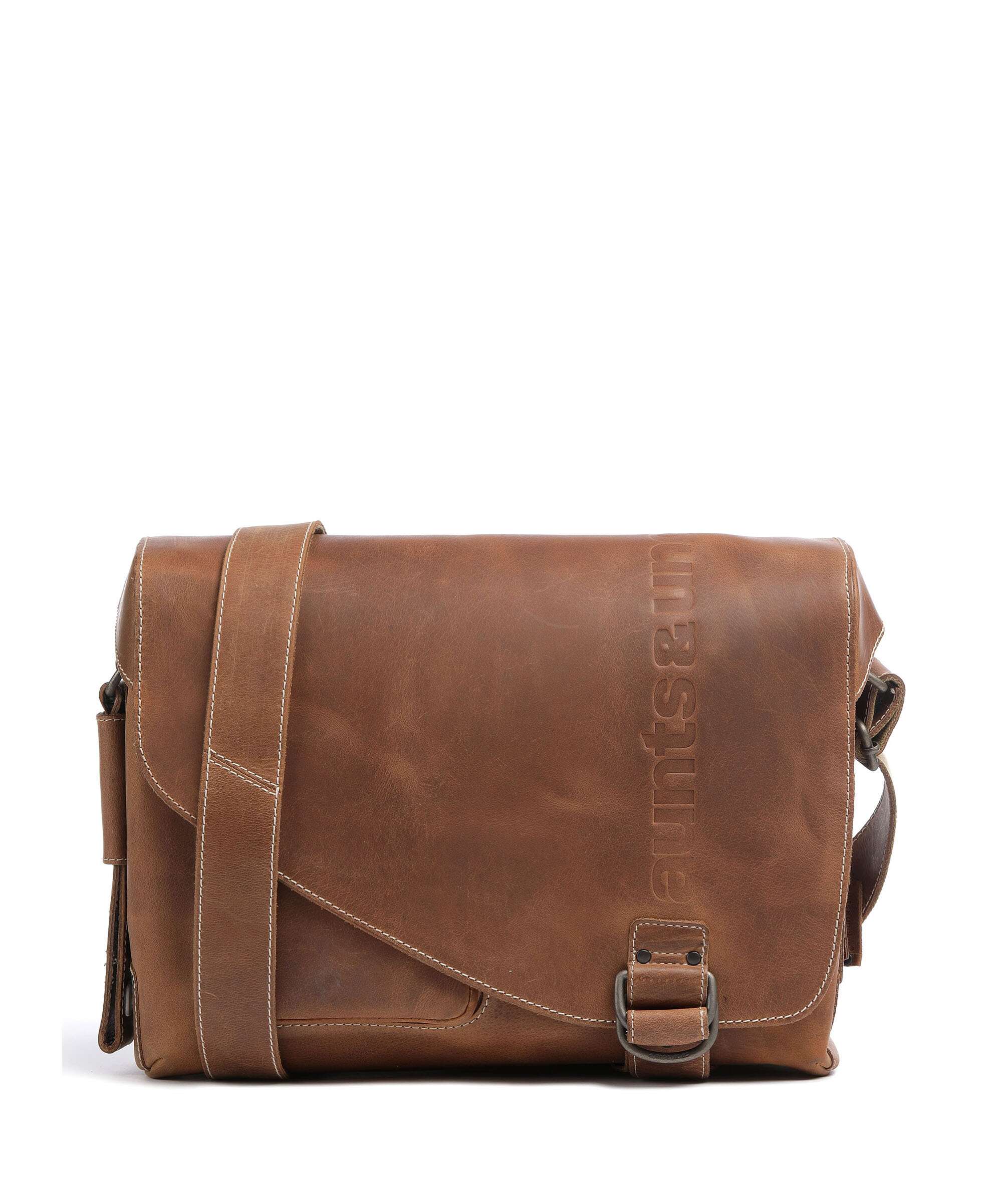 Aunts & Uncles Hunter Medium Judd Koerierstas vintage tan
