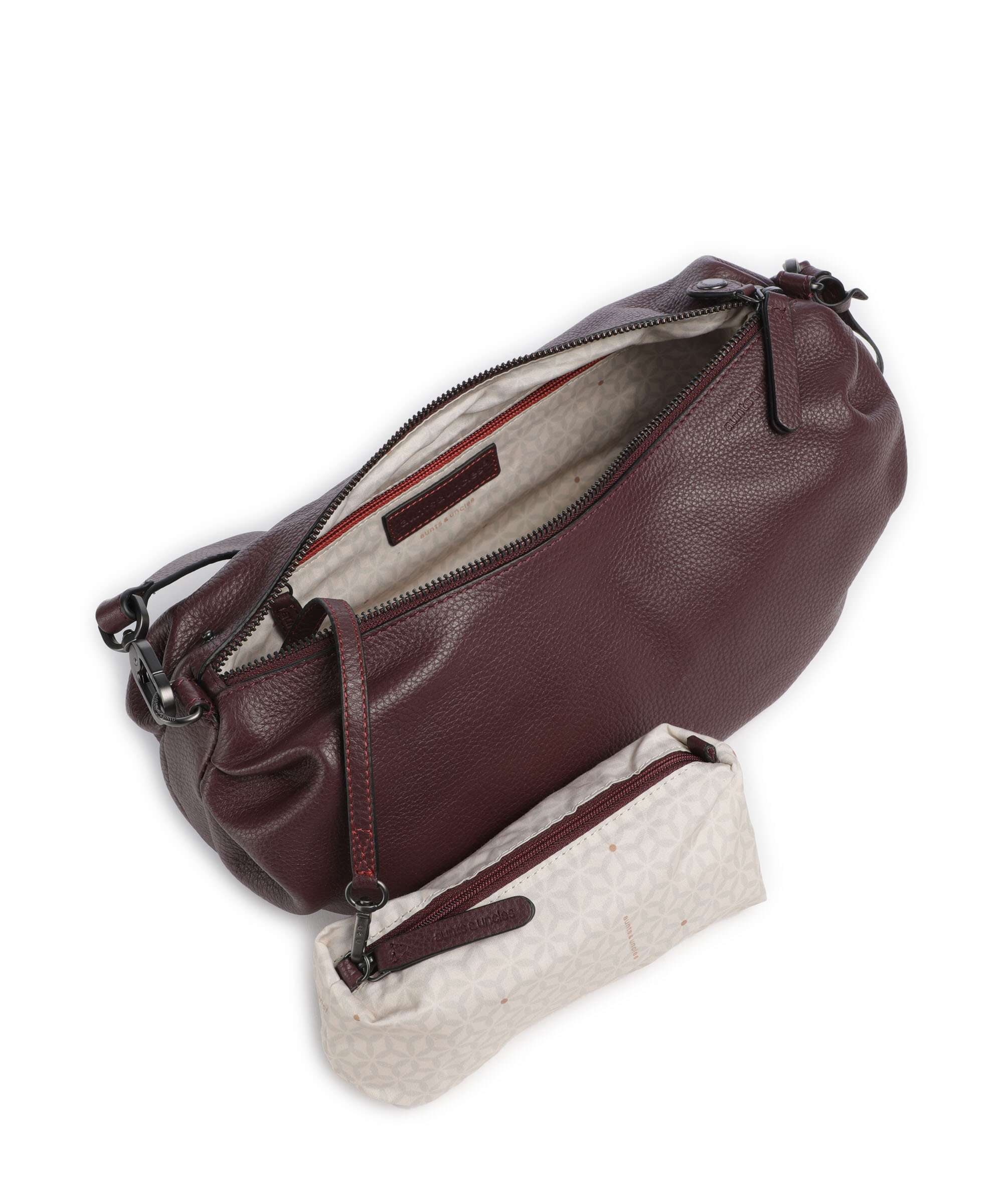 Aunts & Uncles Philocalists Sparkle Hobo tas merlot - Image 7