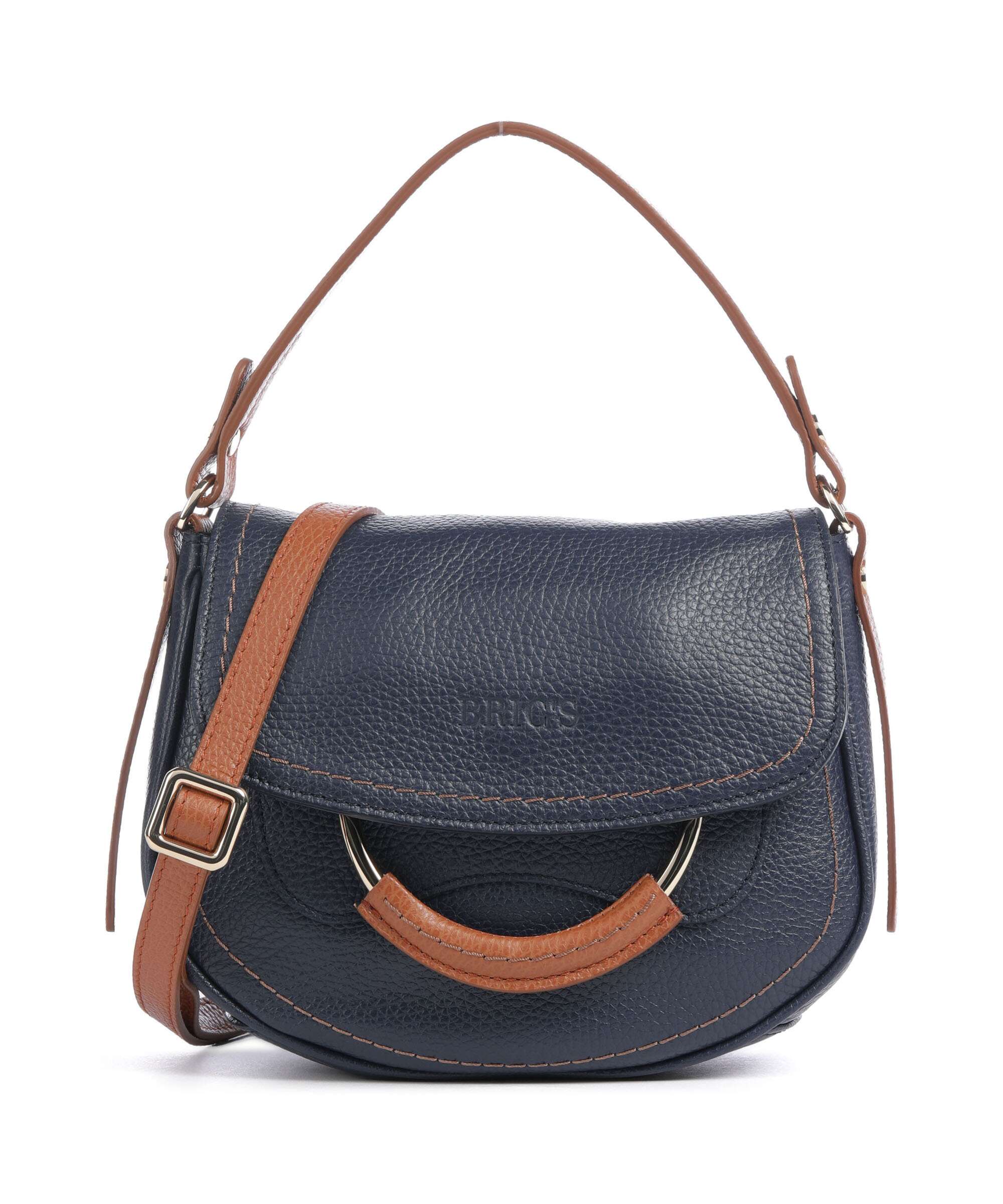 Brics Gondola Stella mini Schoudertas night blue/caramel