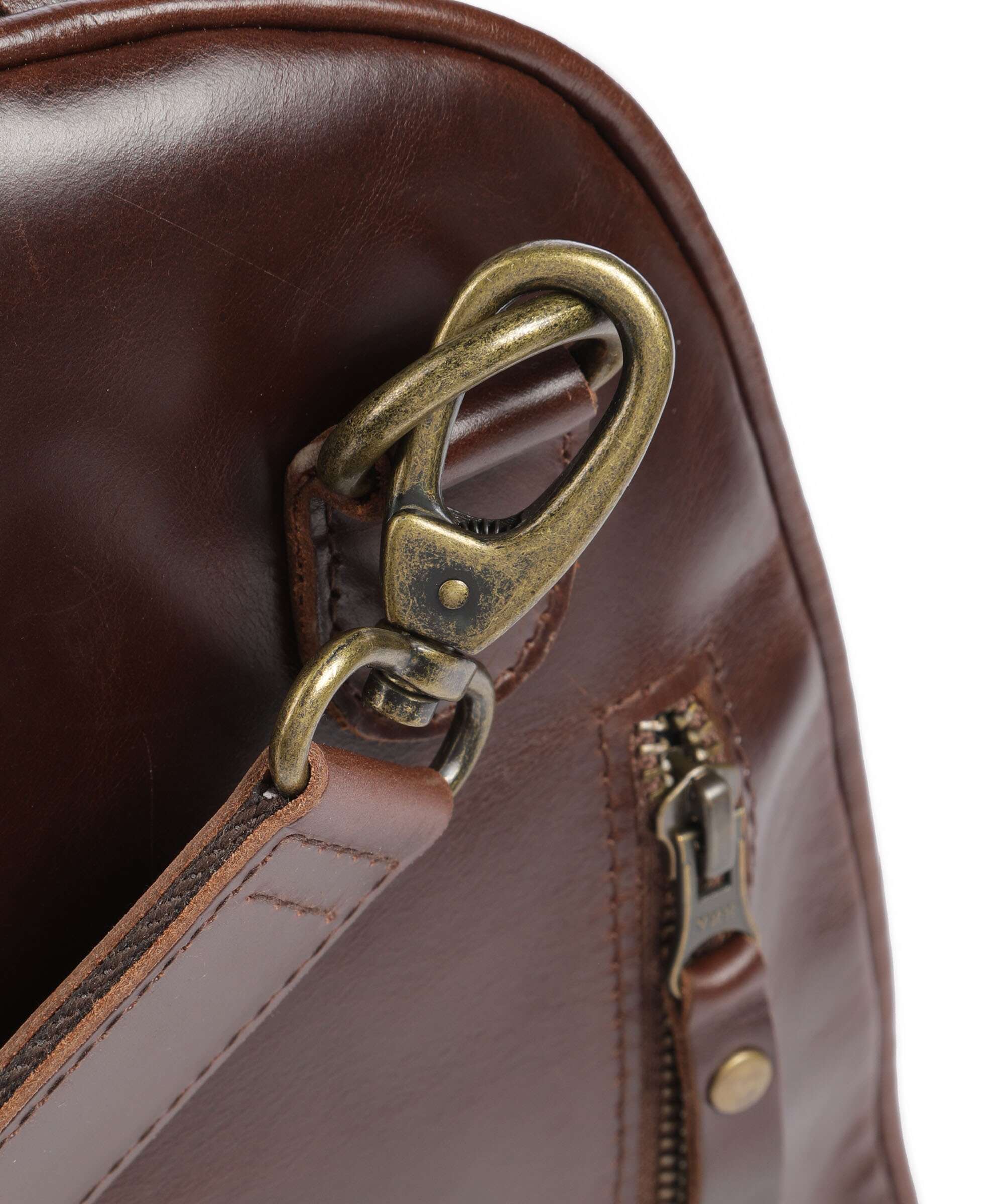 Buckle & Seam Crazy Horse Collin Weekendtas brown/dot - Image 3