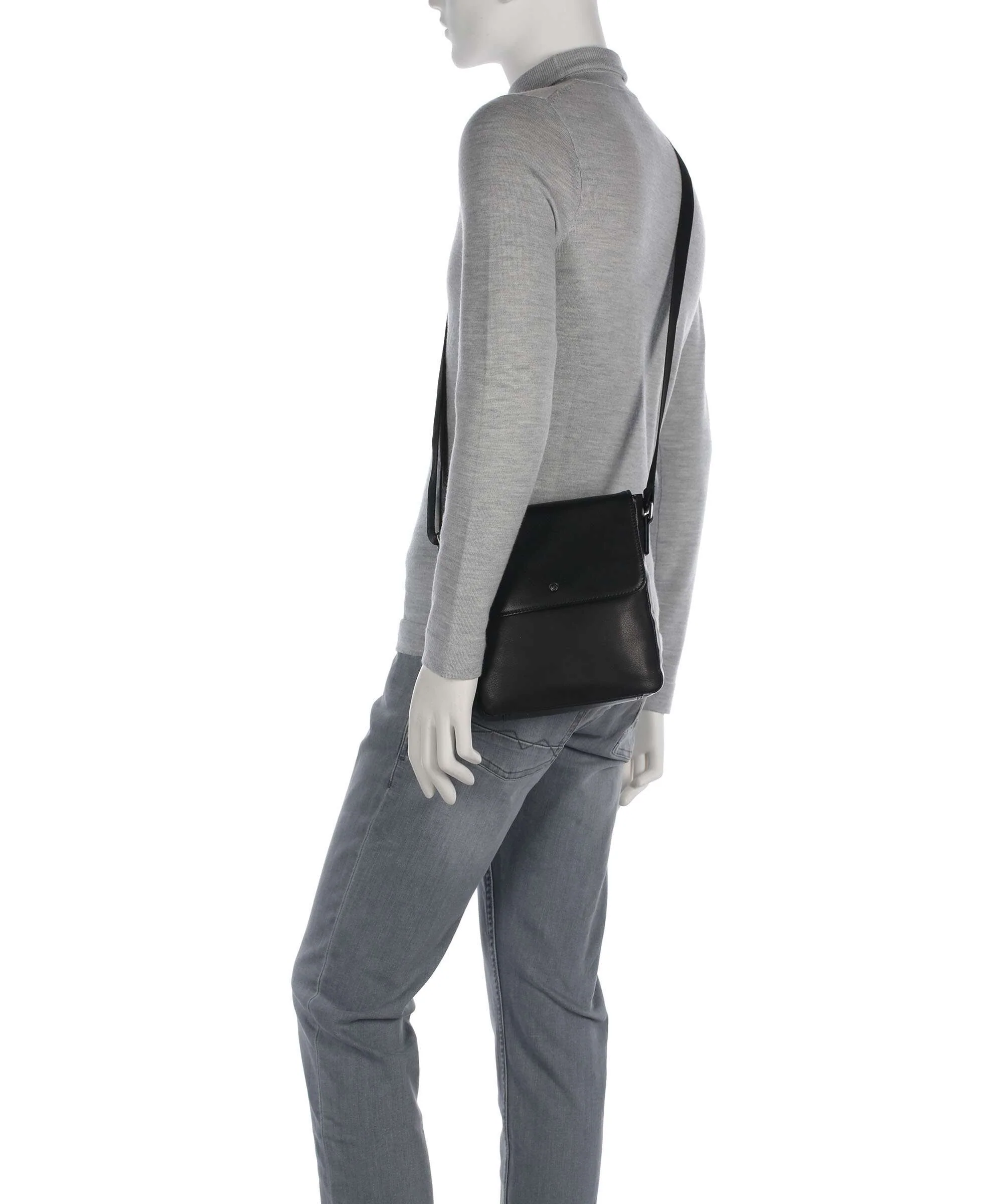 Bugatti Black Magic Crossbody tas schwarz - Image 3