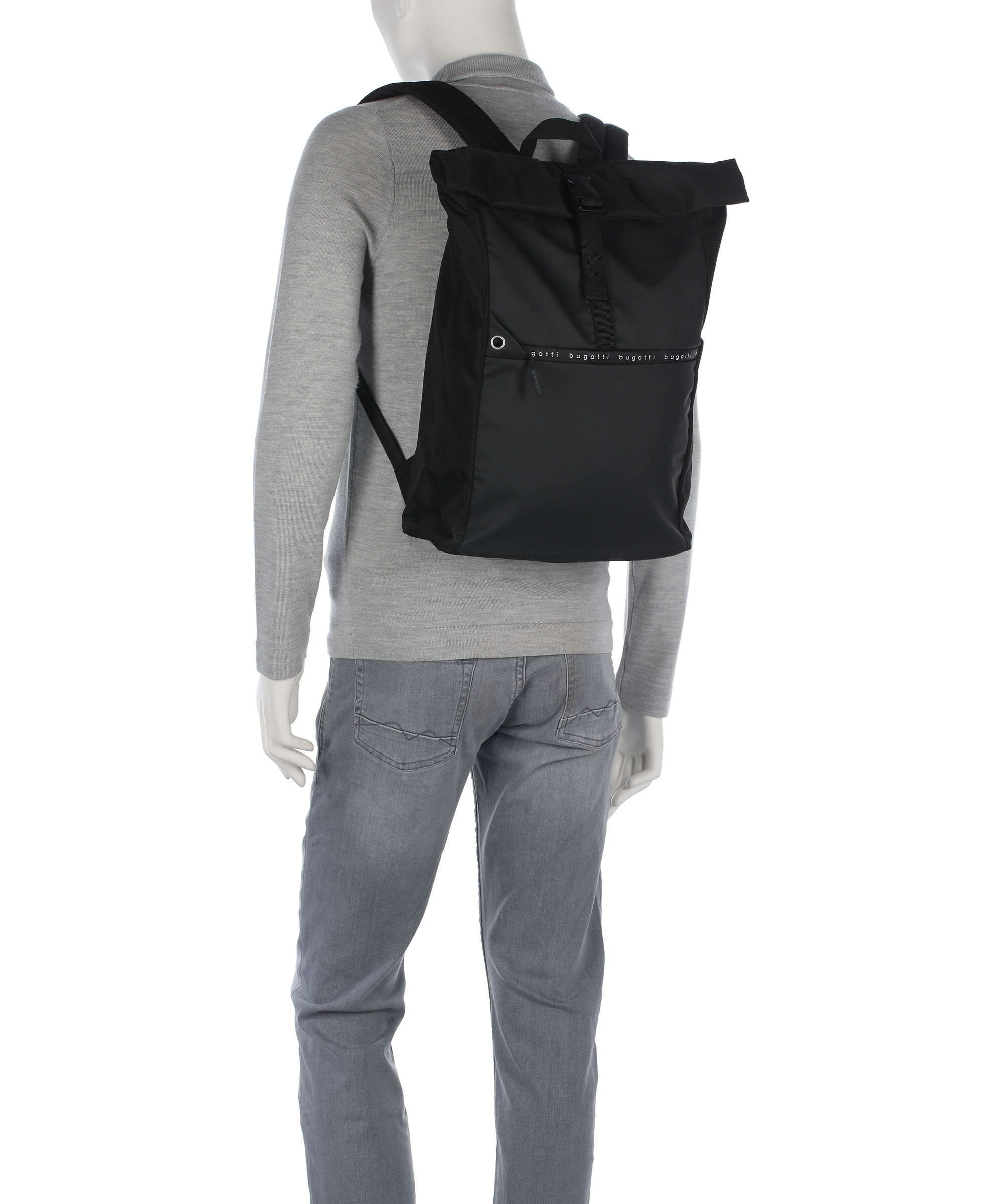 Bugatti Blanc Delight Rolltop rugzak schwarz - Image 3