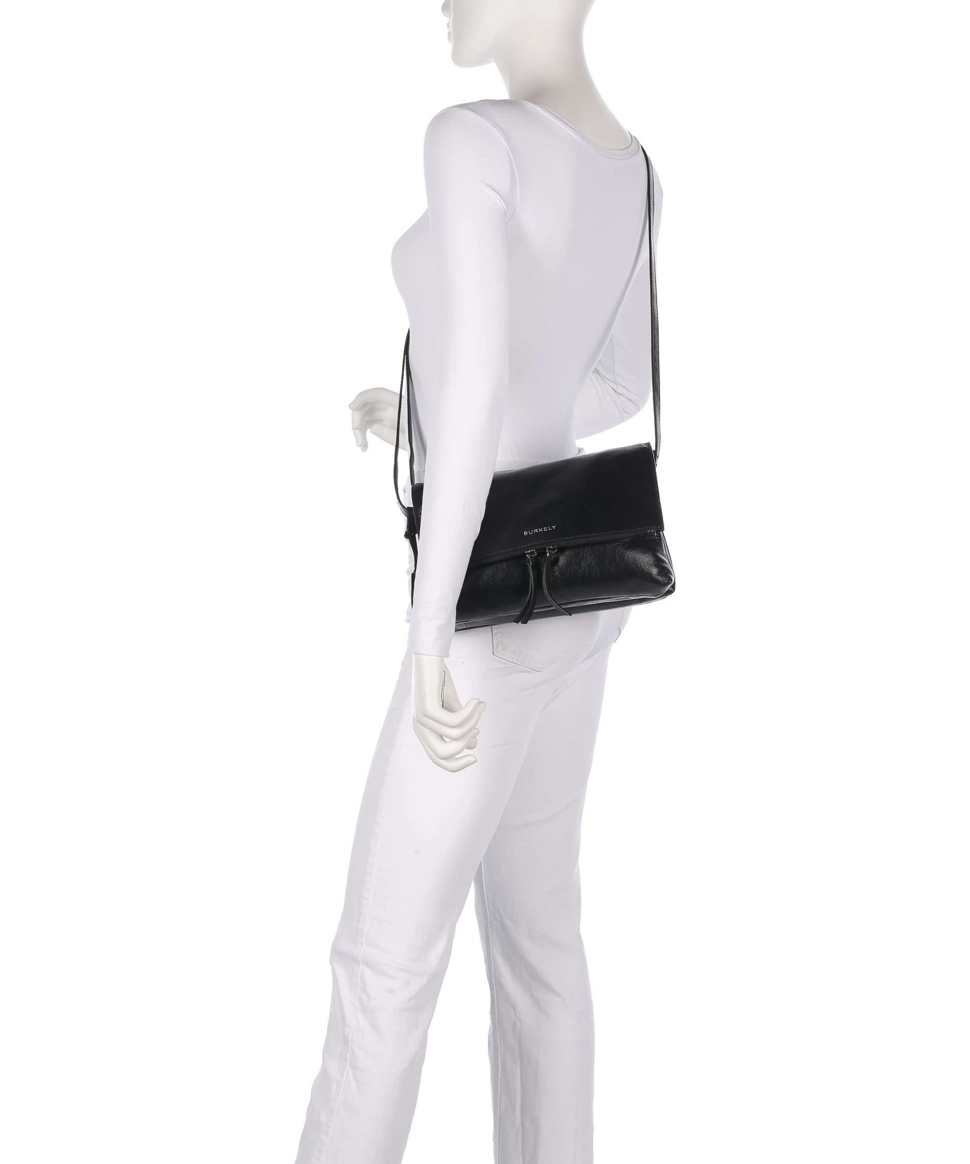 Burkely Creased Crystal Crossbody tas black - Image 3