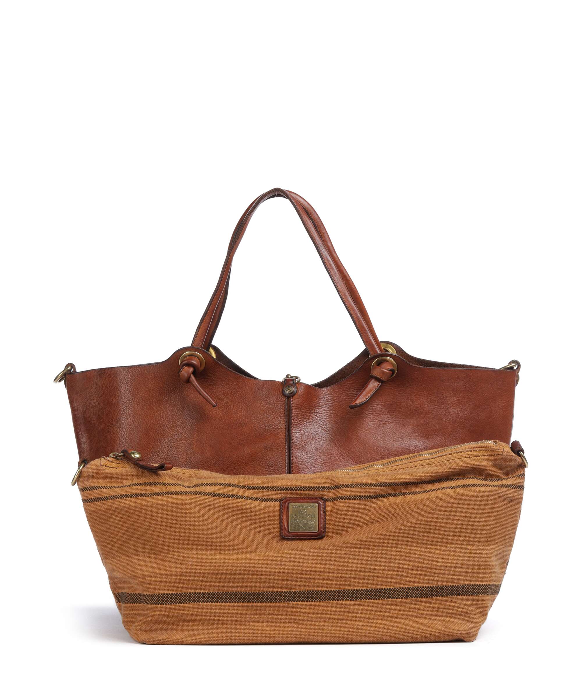 Campomaggi Boodschappentas cognac - Image 2
