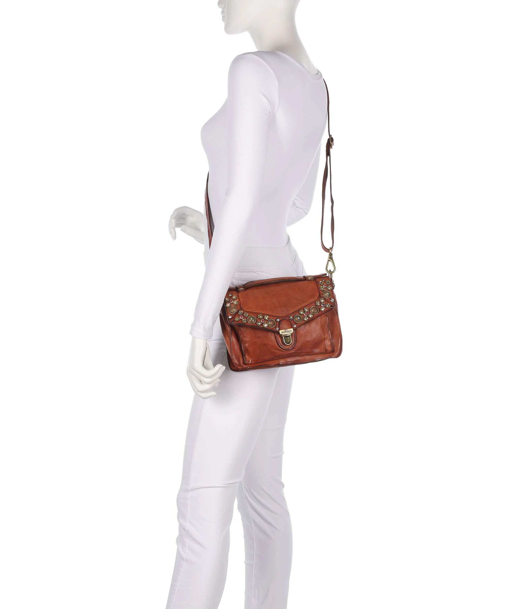 Campomaggi Crossbody tas cognac - Image 3