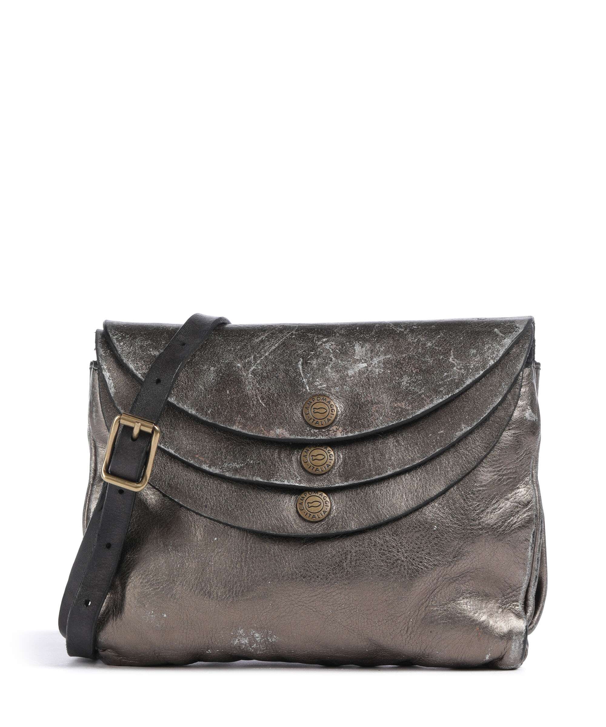 Campomaggi Crossbody tas lead grey