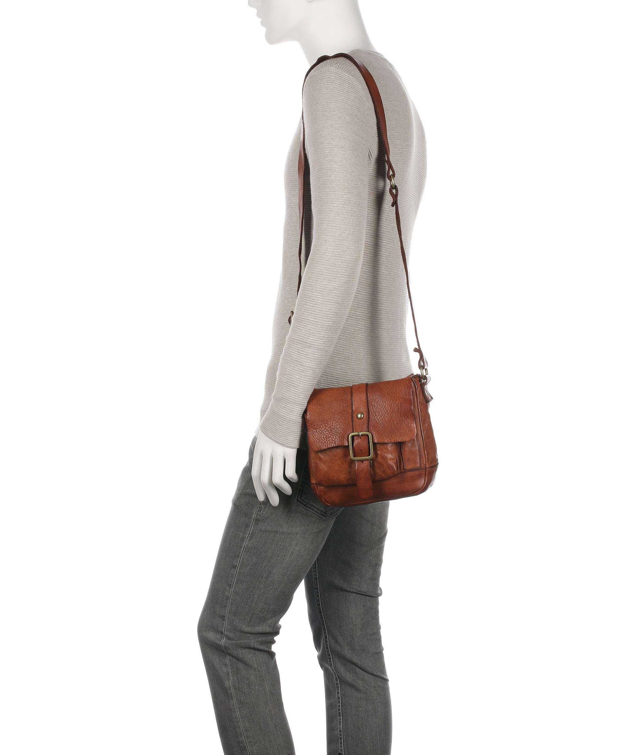 Campomaggi Crossbody tas cognac - Image 4