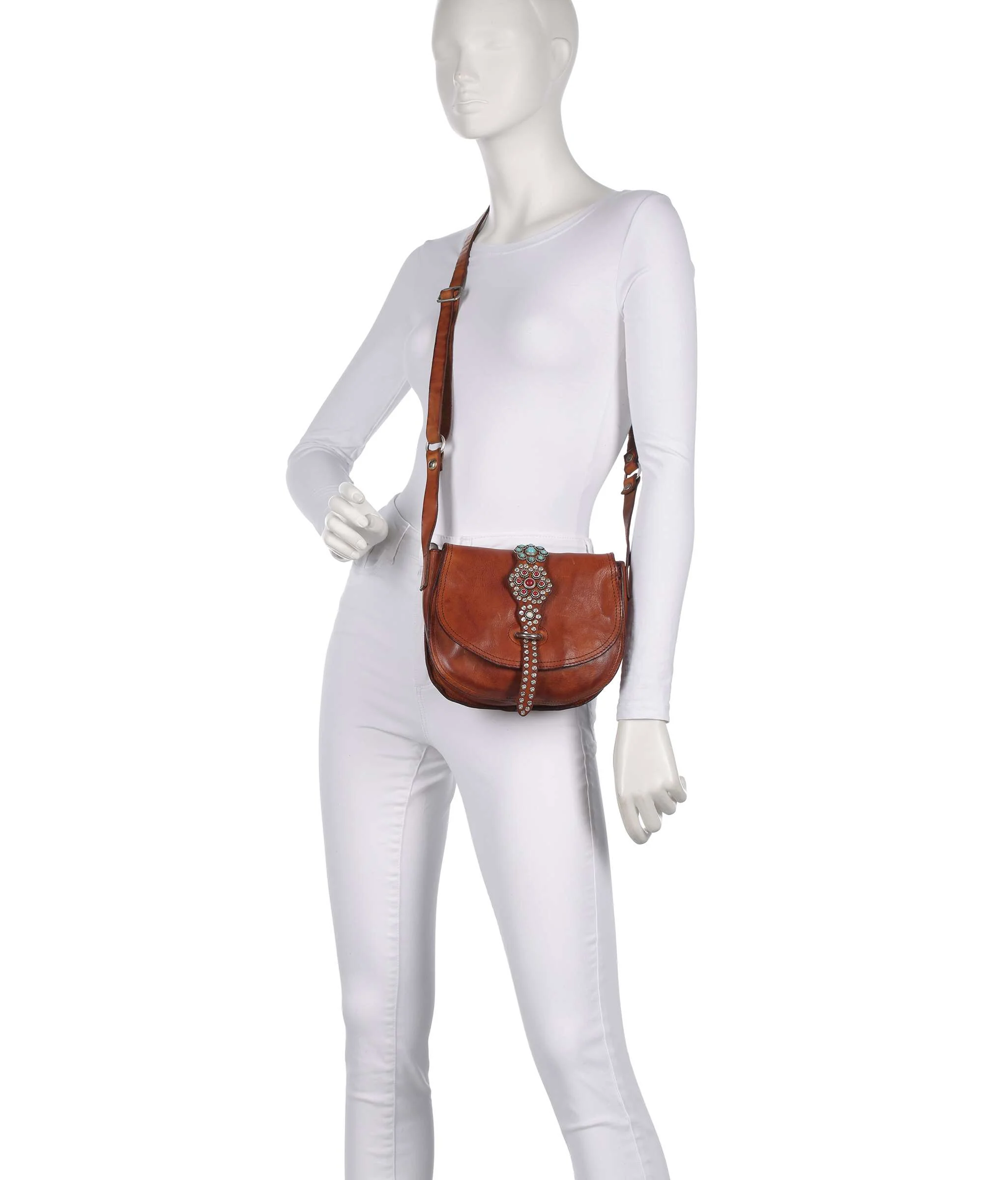 Campomaggi Crossbody tas cognac - Image 3