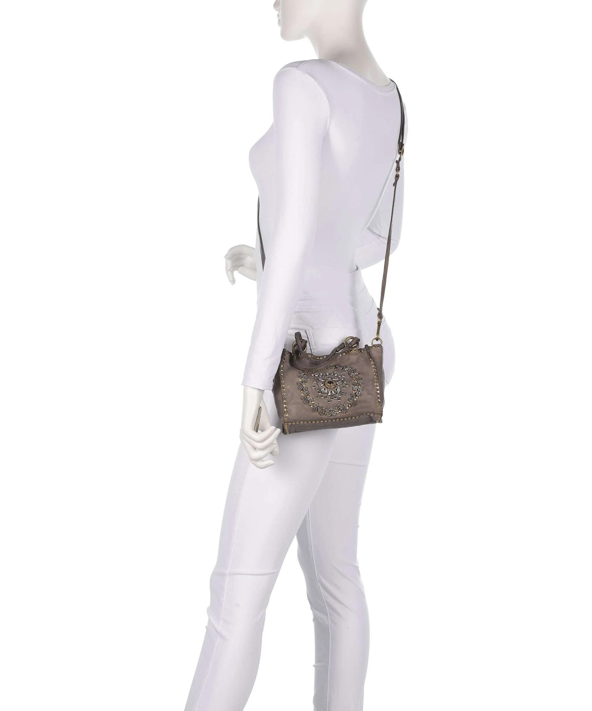 Campomaggi Crossbody tas cemento - Image 3