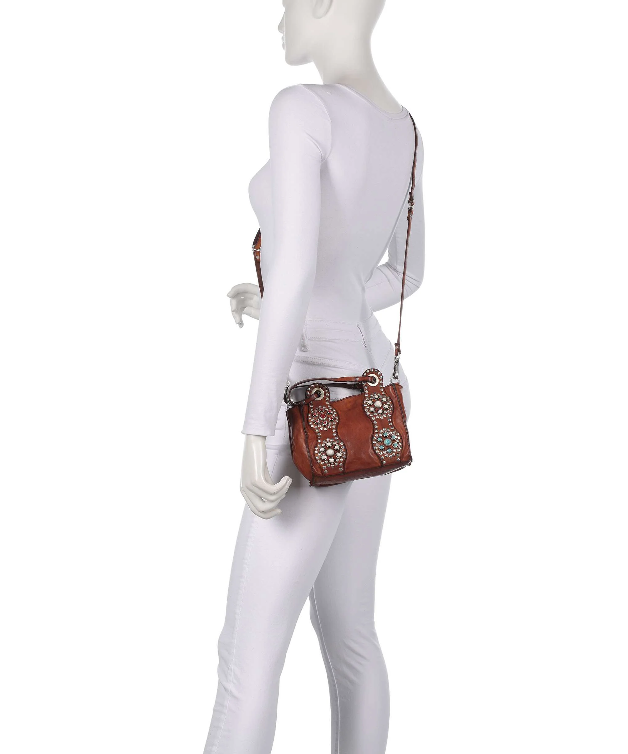 Campomaggi Crossbody tas cognac - Image 3