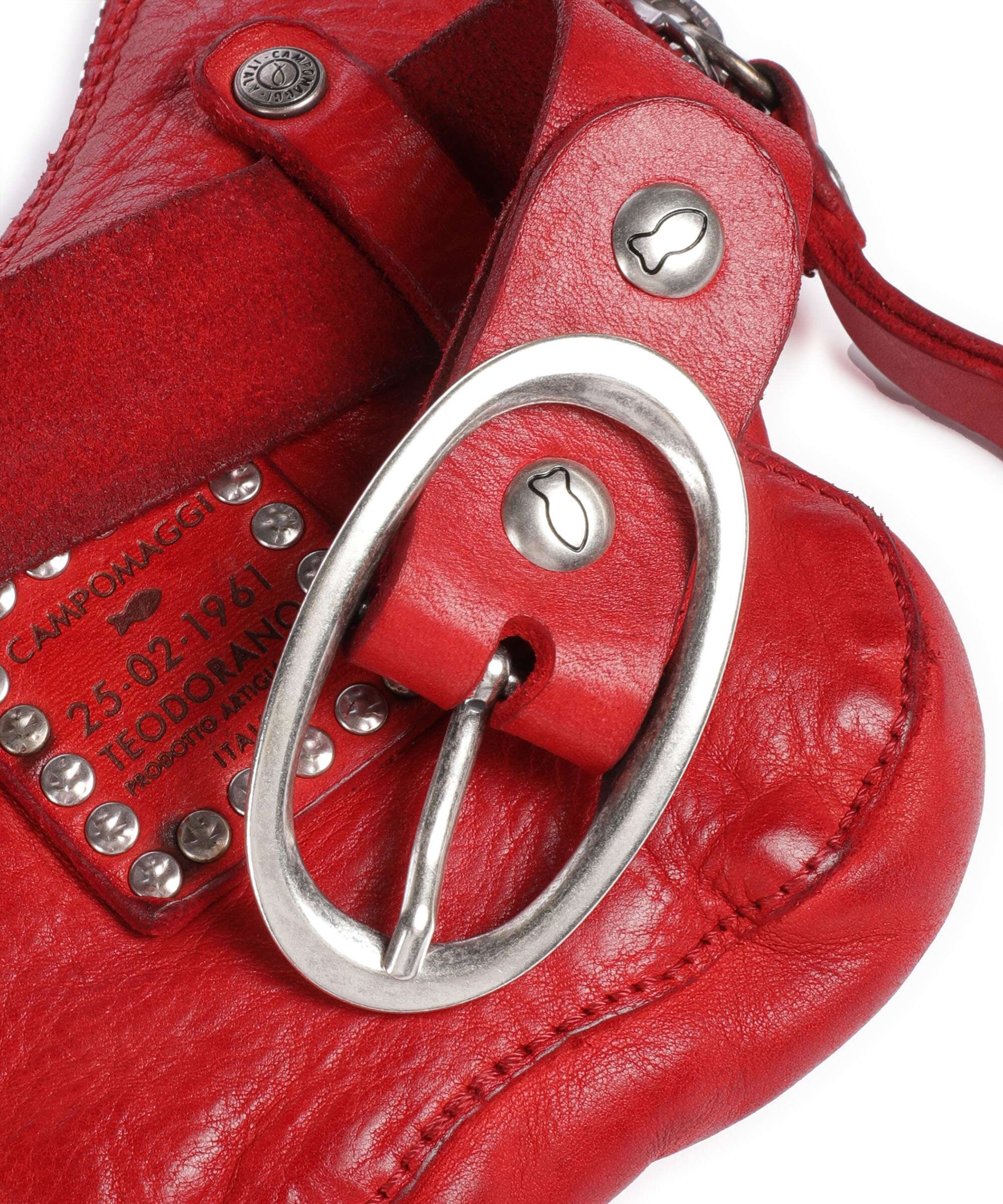 Campomaggi Crossbody tas red - Image 5