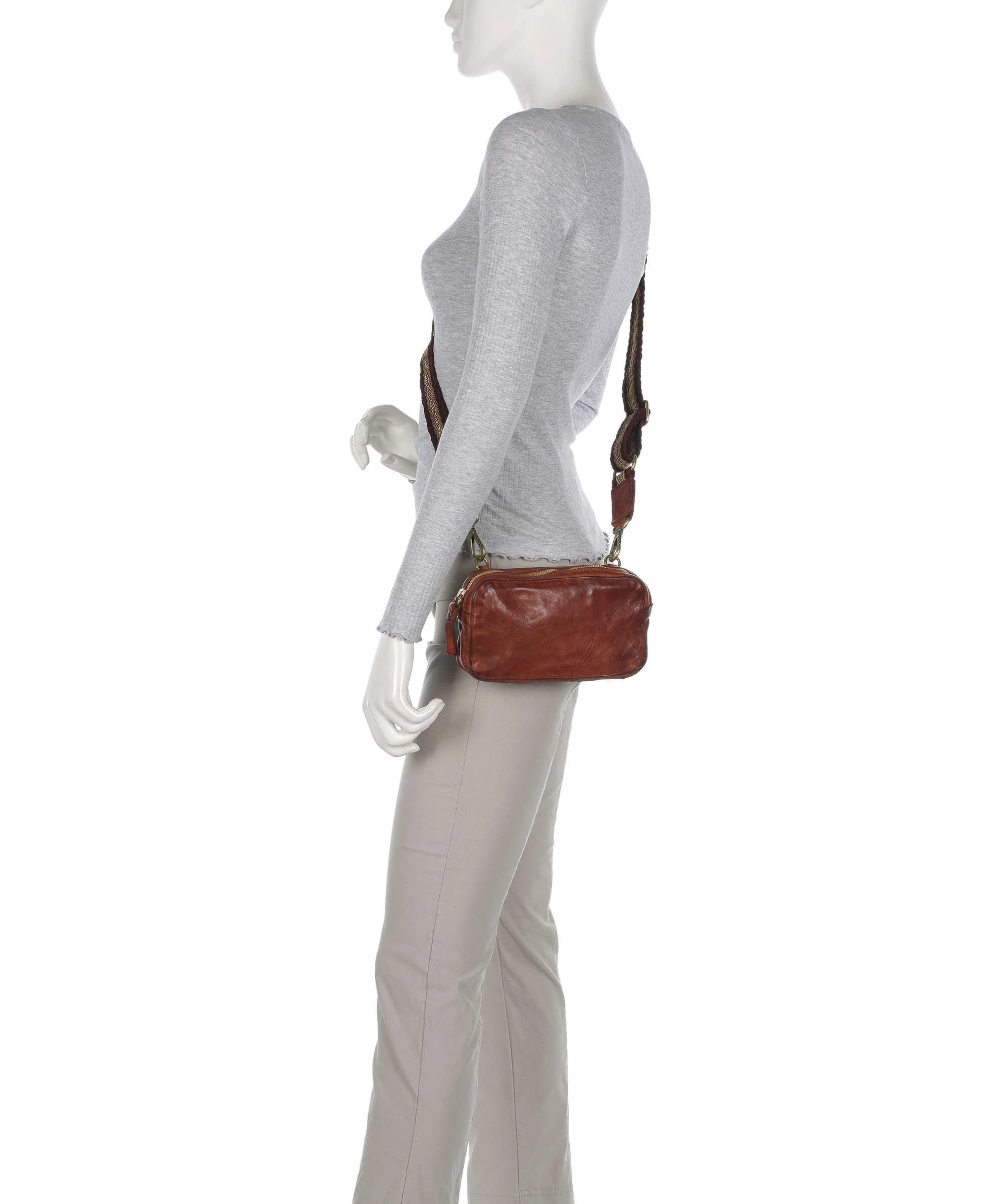 Campomaggi Crossbody tas cognac - Image 3