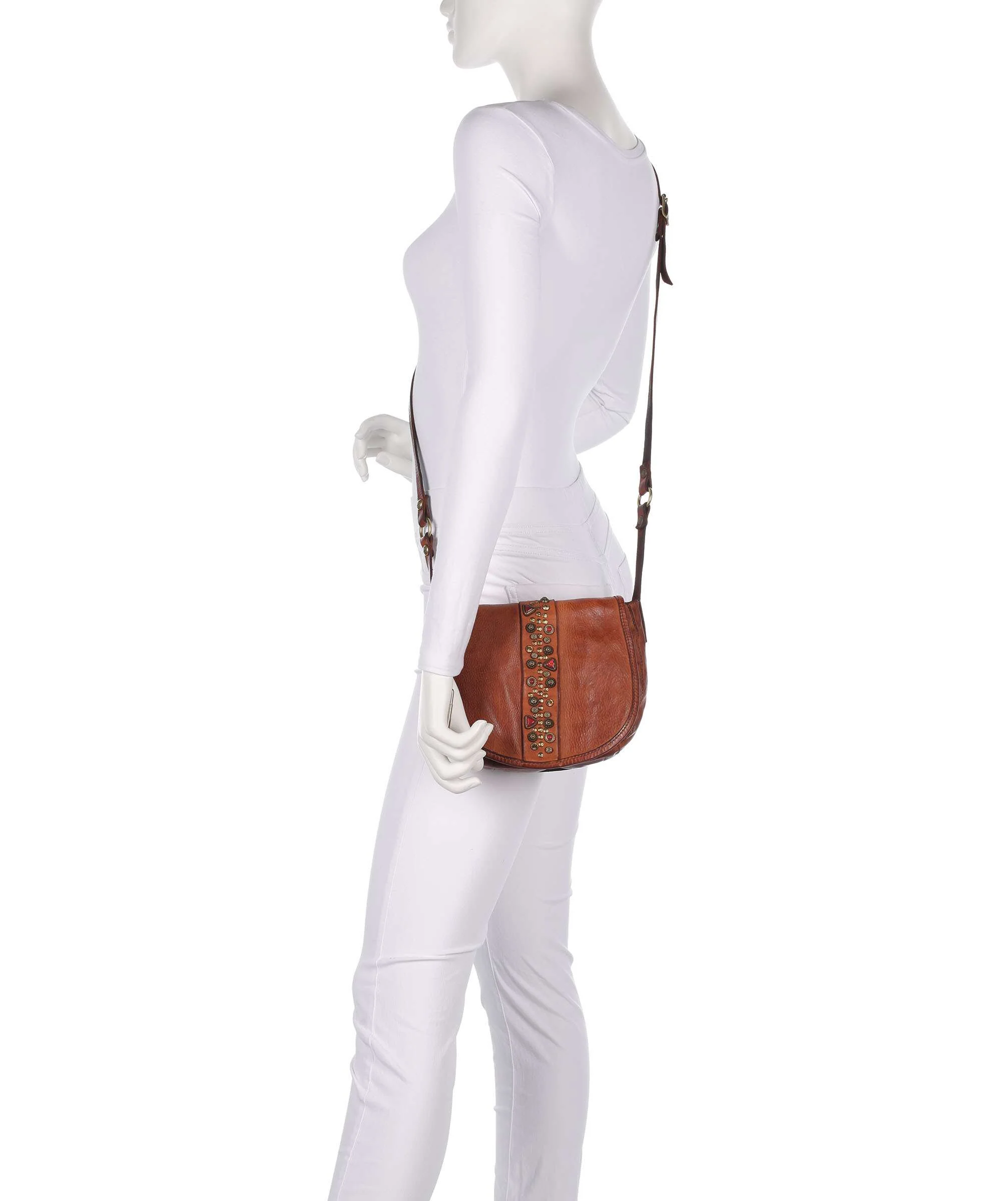 Campomaggi Crossbody tas cognac - Image 3