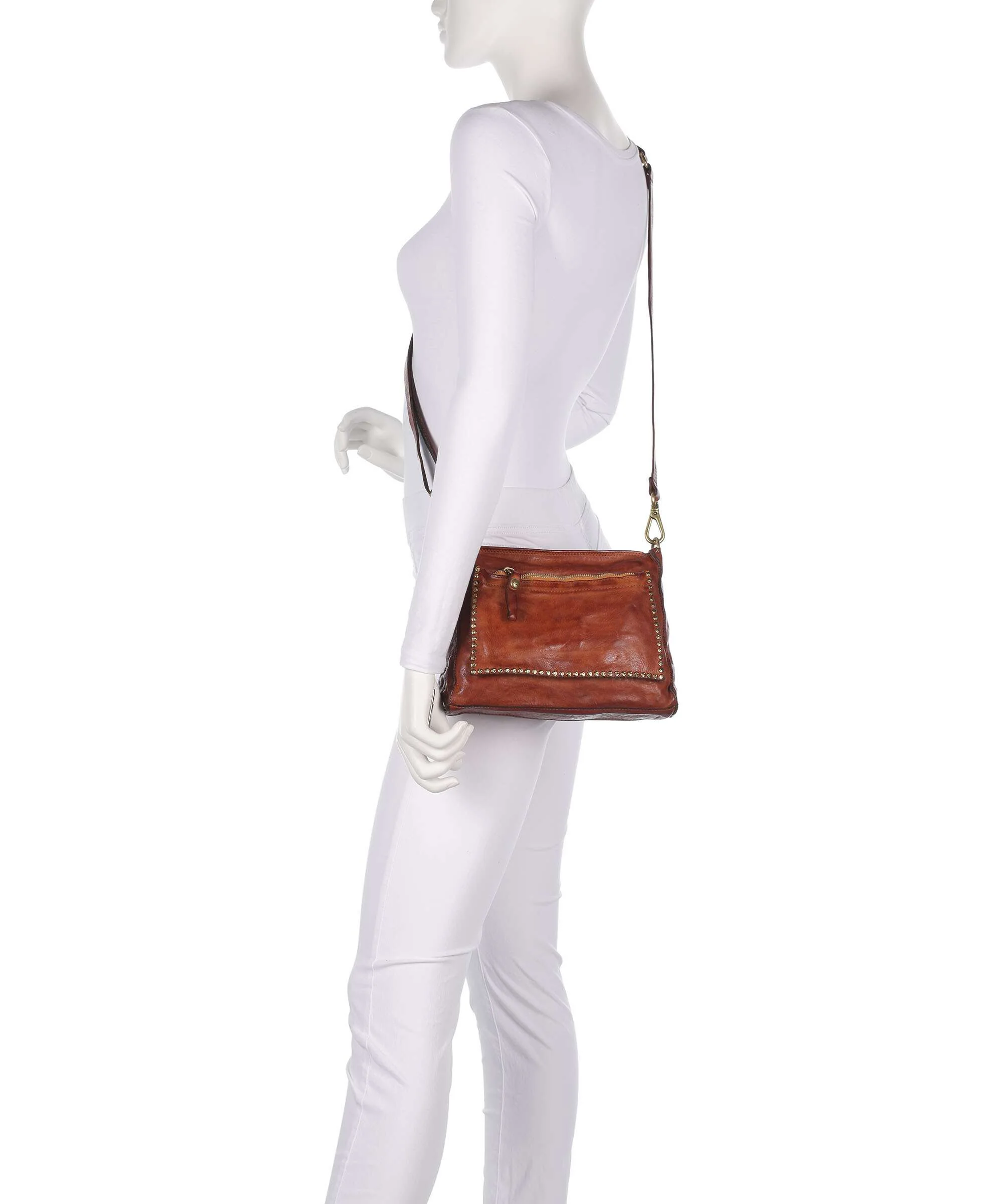 Campomaggi Crossbody tas cognac - Image 3