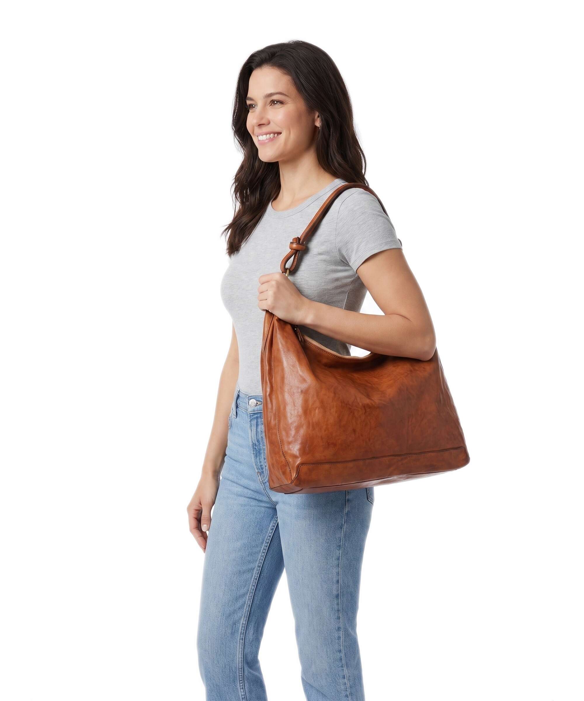 Campomaggi Hobo tas cognac - Image 3