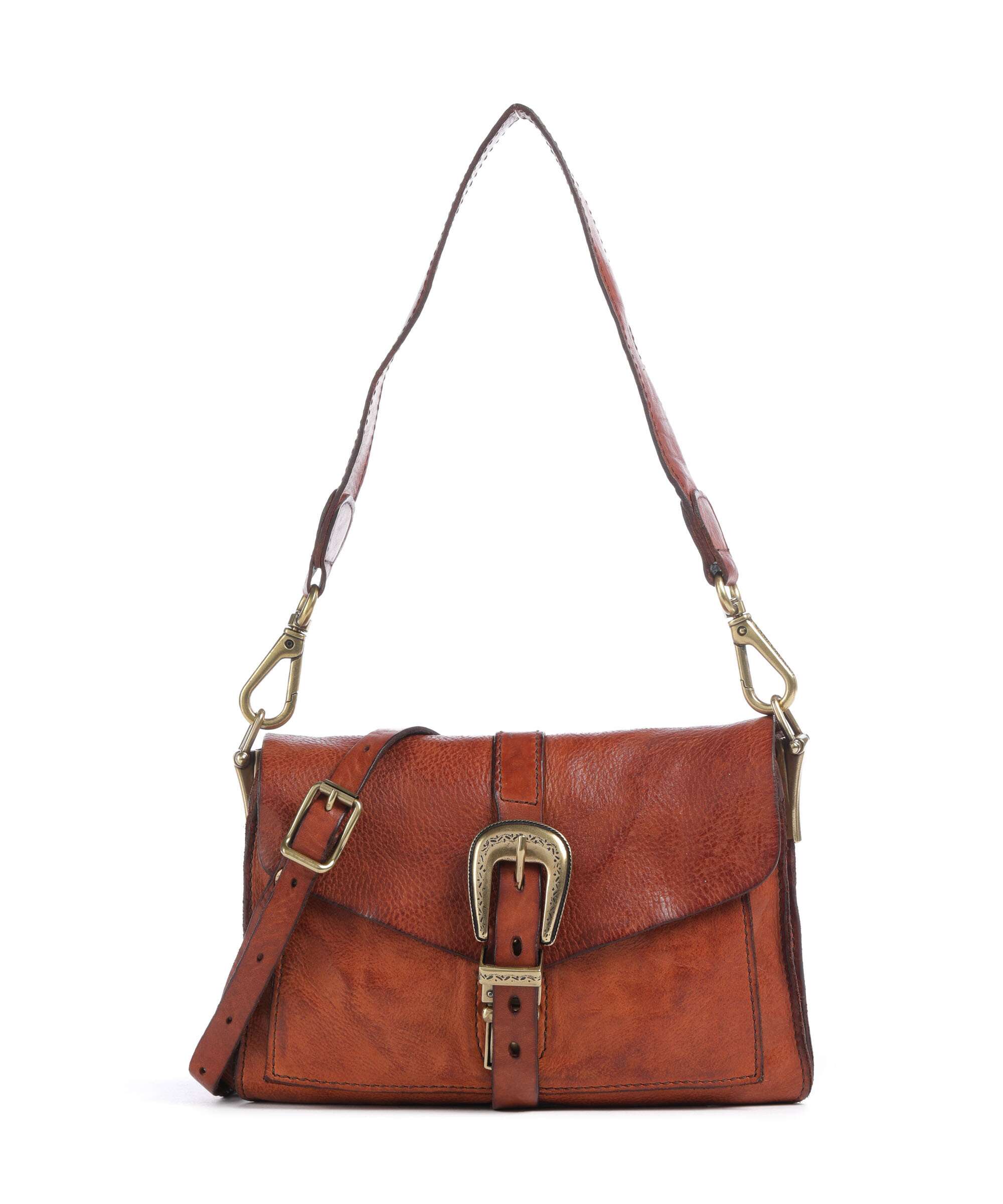 Campomaggi Schoudertas cognac