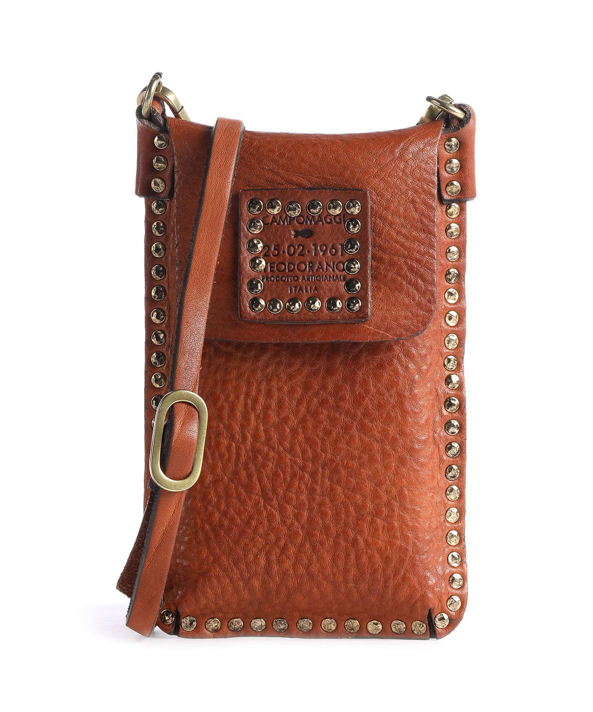 Campomaggi Telefoon tasje cognac