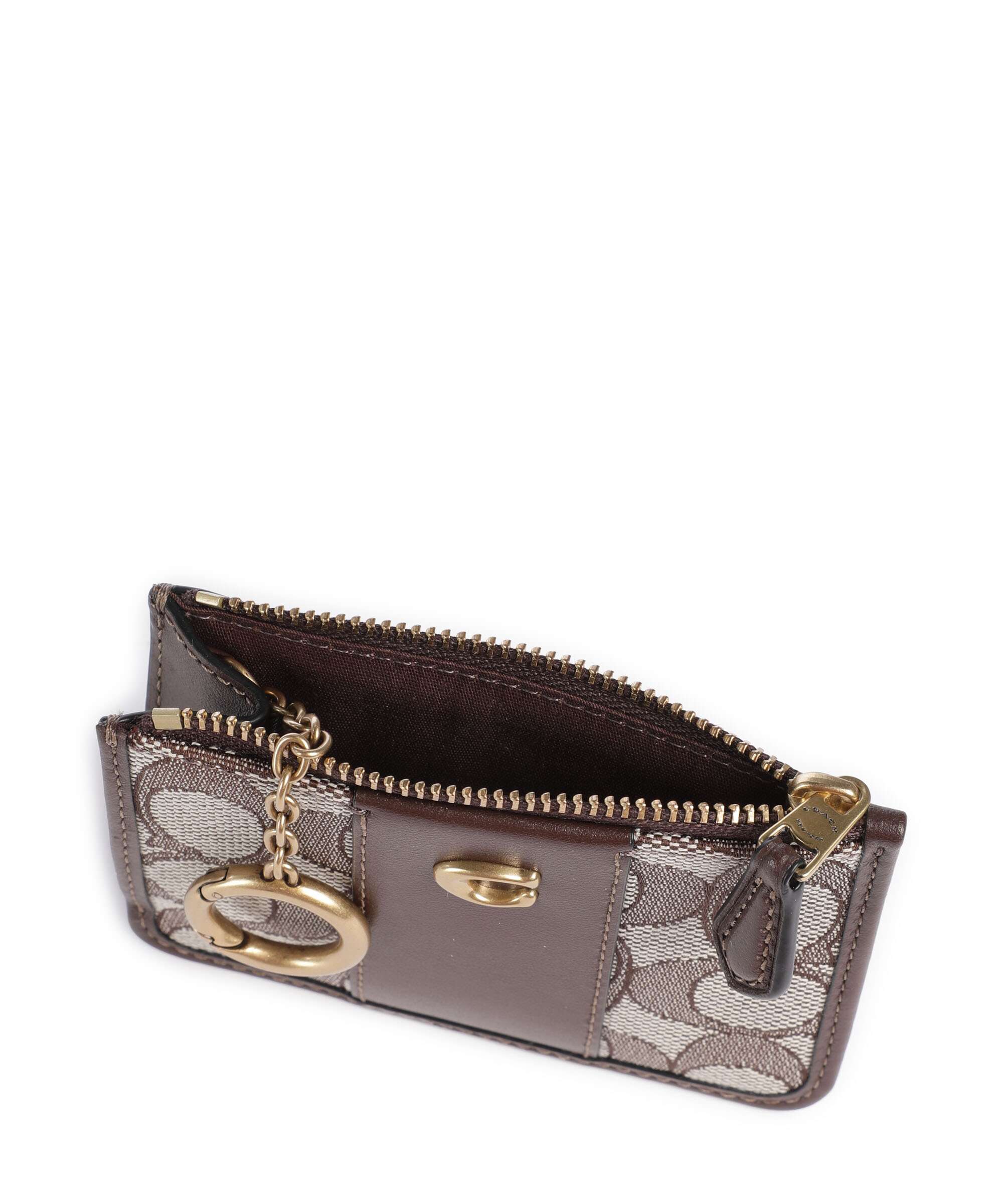 Coach Essential Signature Jacquard Mini Creditcardhouder oak maple - Image 4