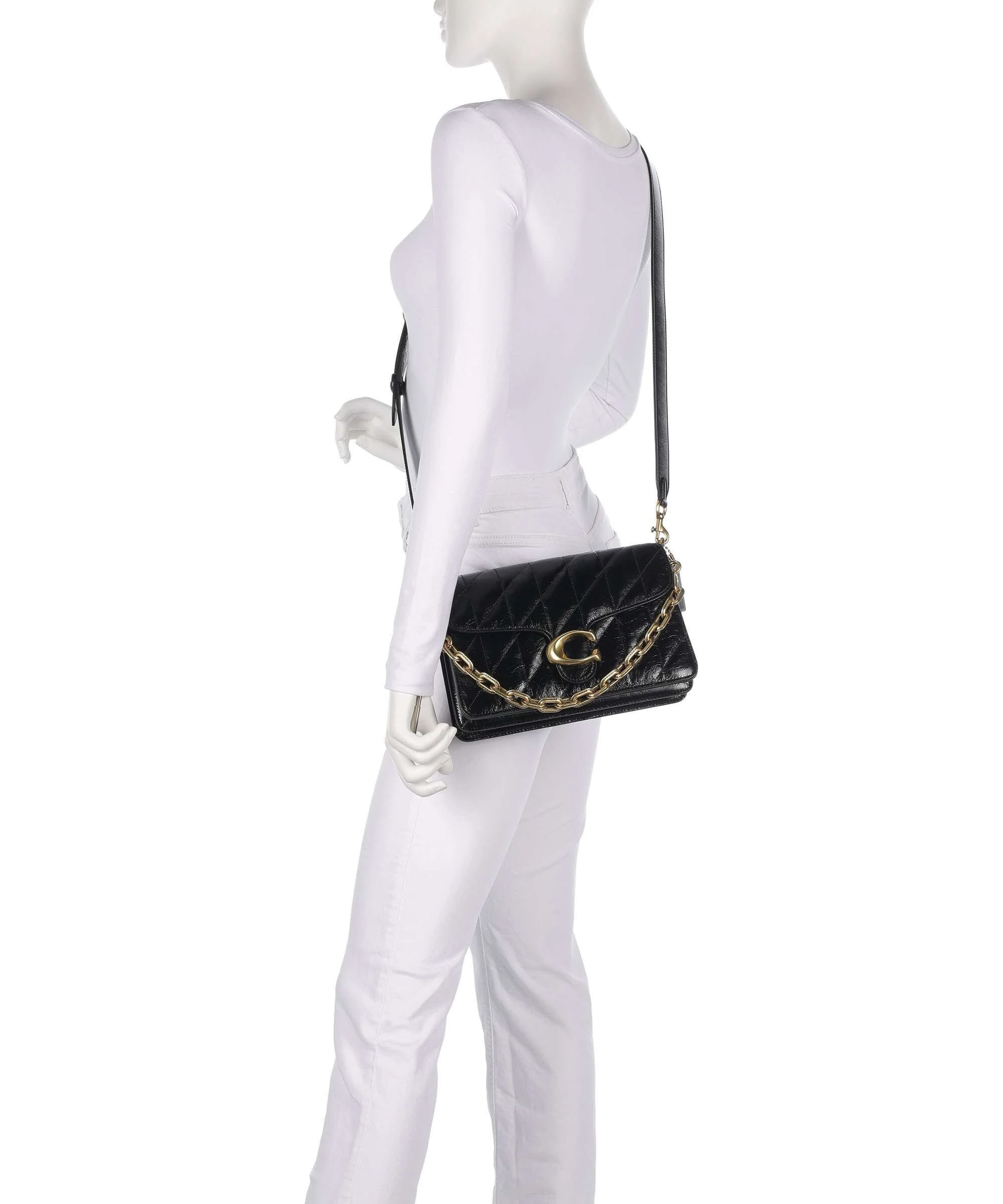 Coach Tabby Quilted Glazed Schoudertas black - Image 4