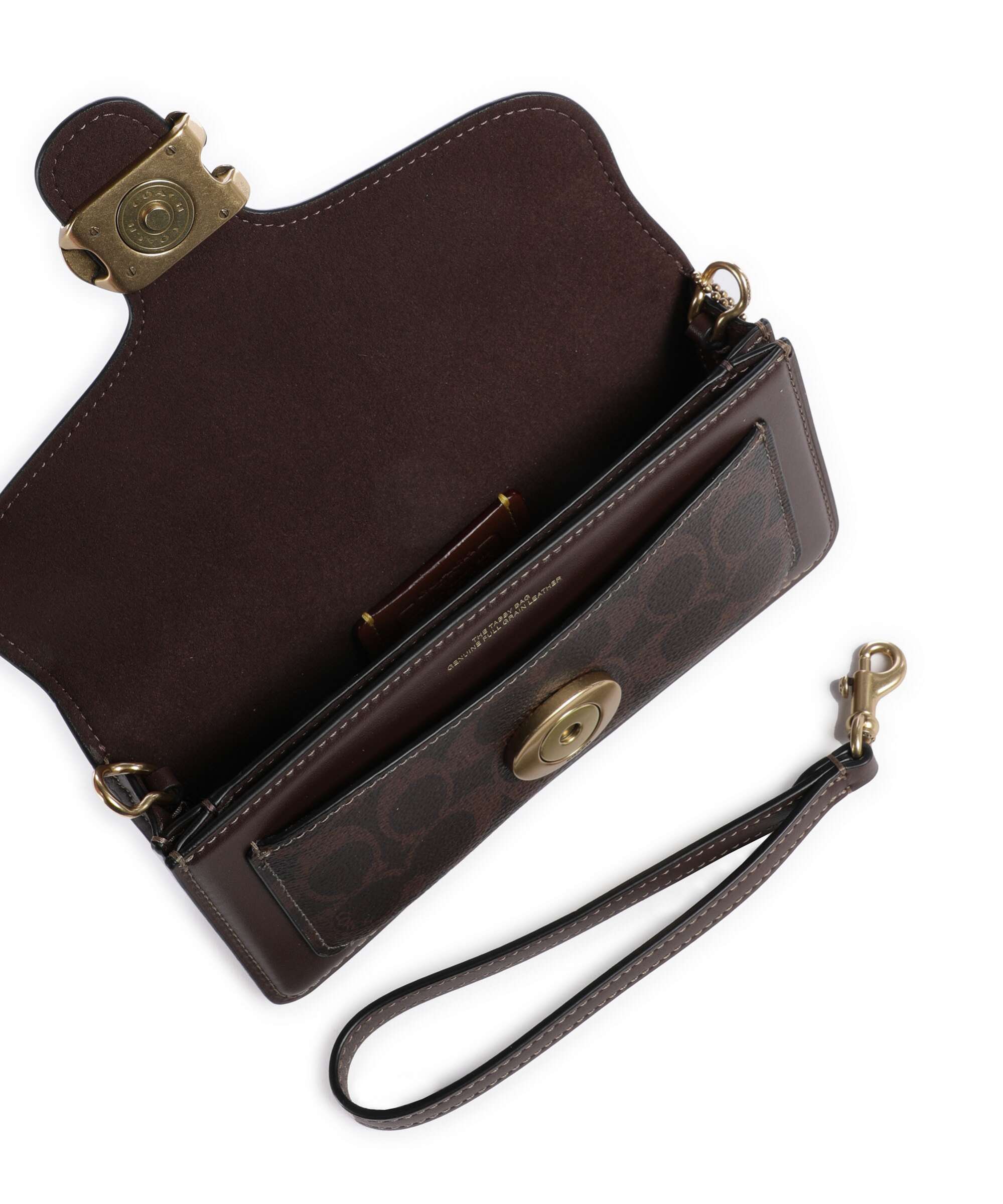 Coach Tabby Signature Chain 19 Crossbody tas maple - Image 7