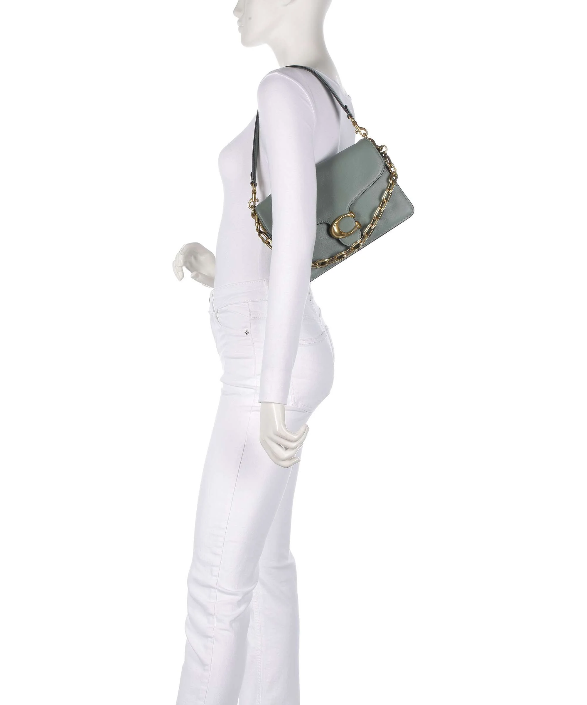 Coach Tabby Soft Chain Schoudertas sage - Image 3