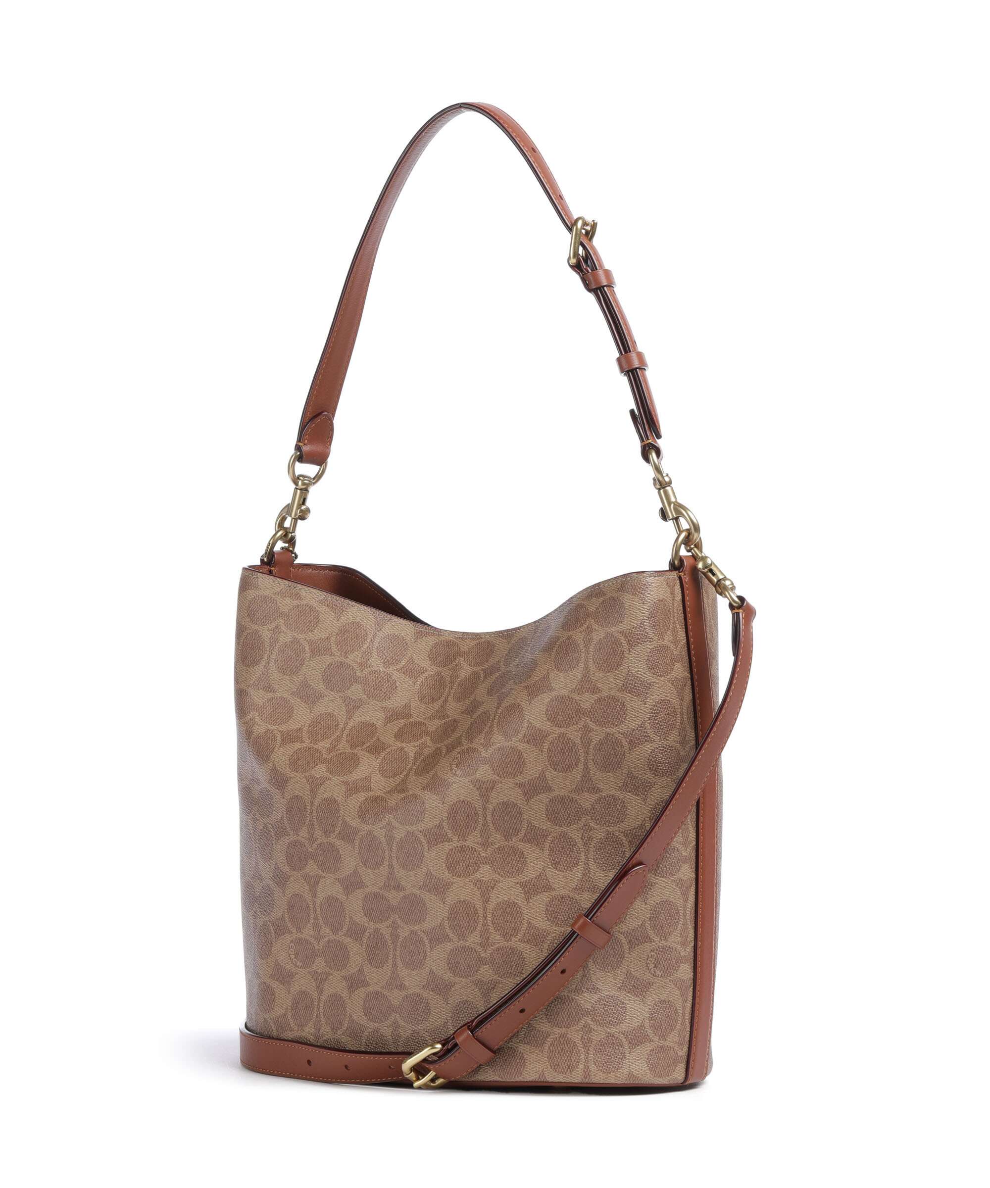 Coach Willow Signature Hobo tas tan caramel - Image 2