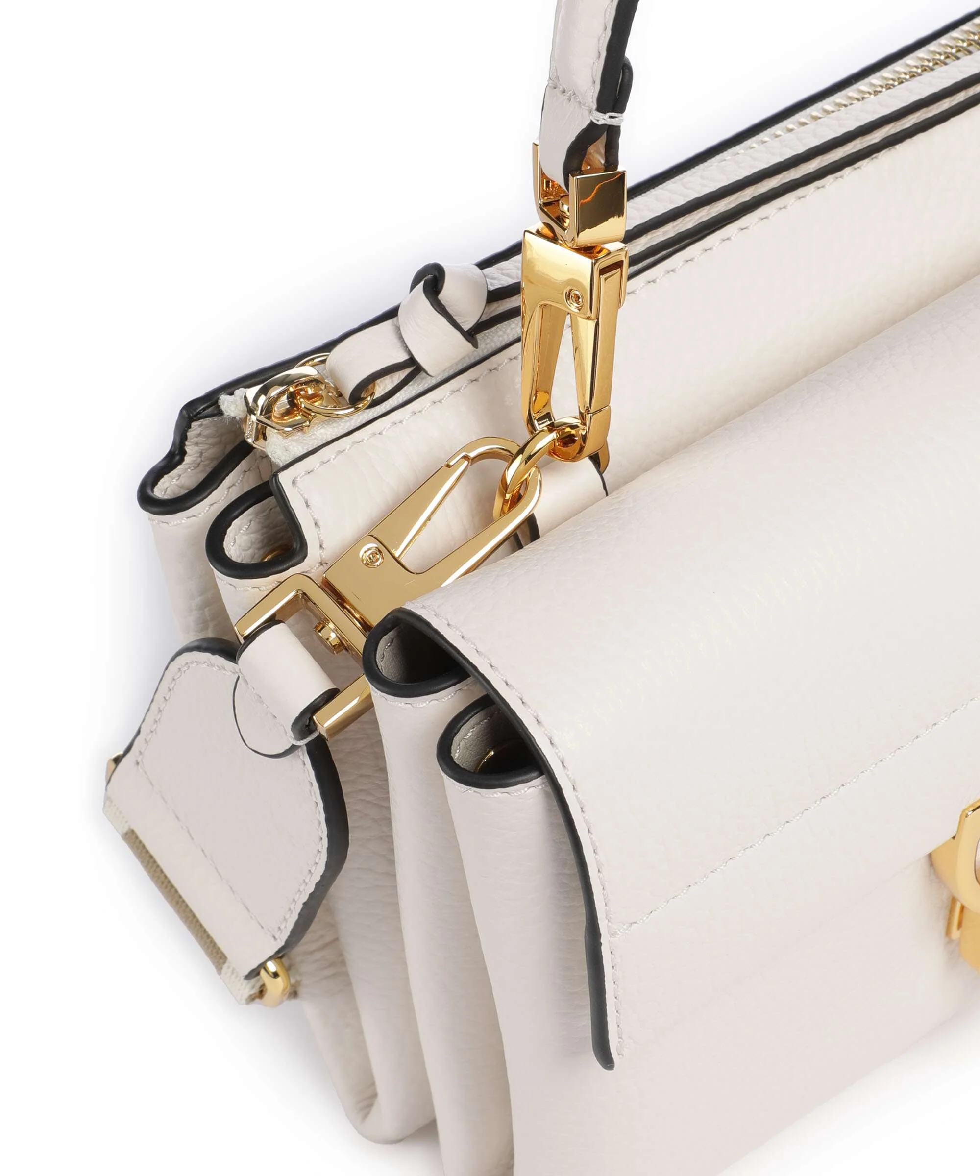 Coccinelle Arlettis Signature Crossbody tas blanco - Image 4