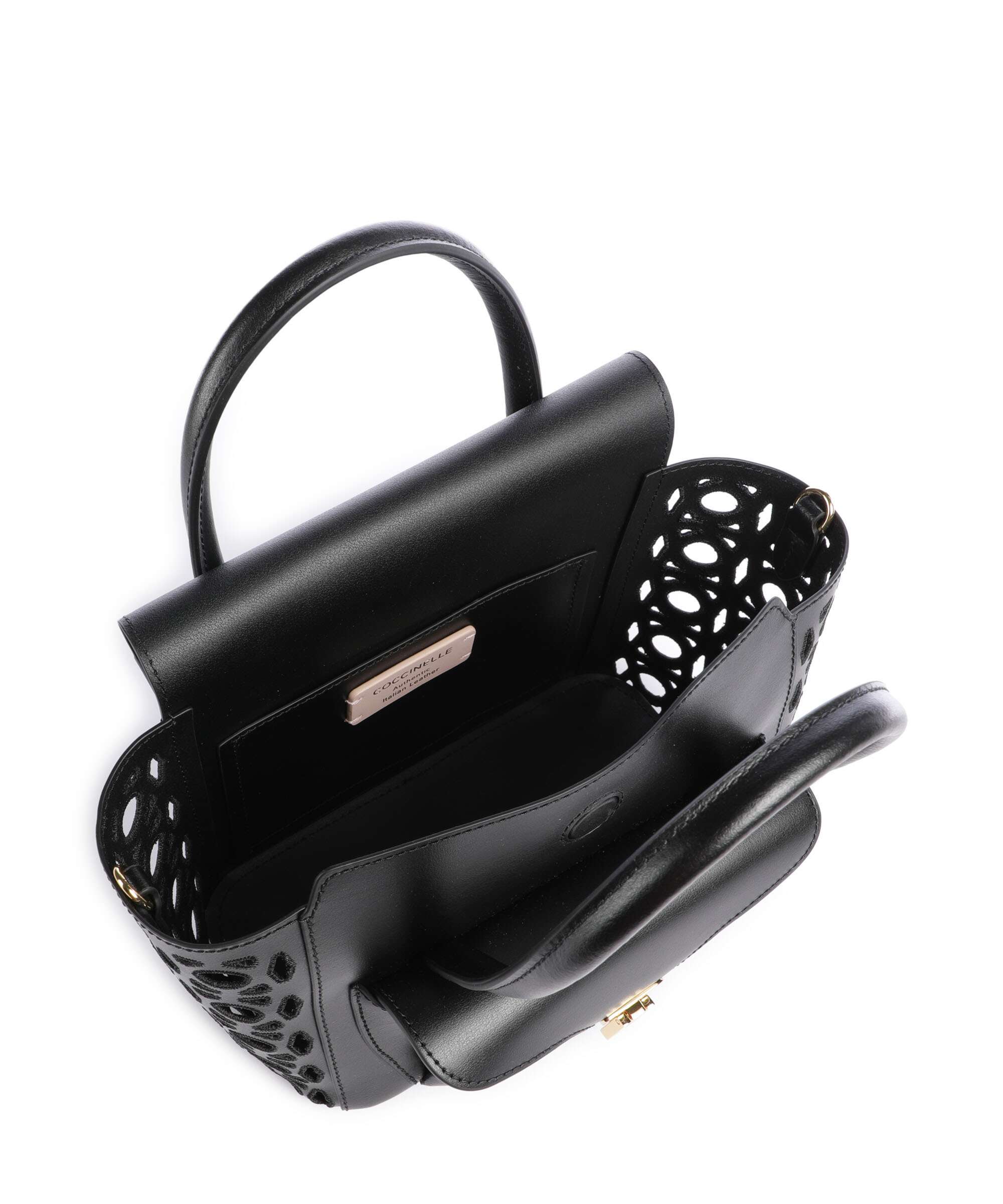 Coccinelle Beat Double Monogram Handtas noir - Image 6
