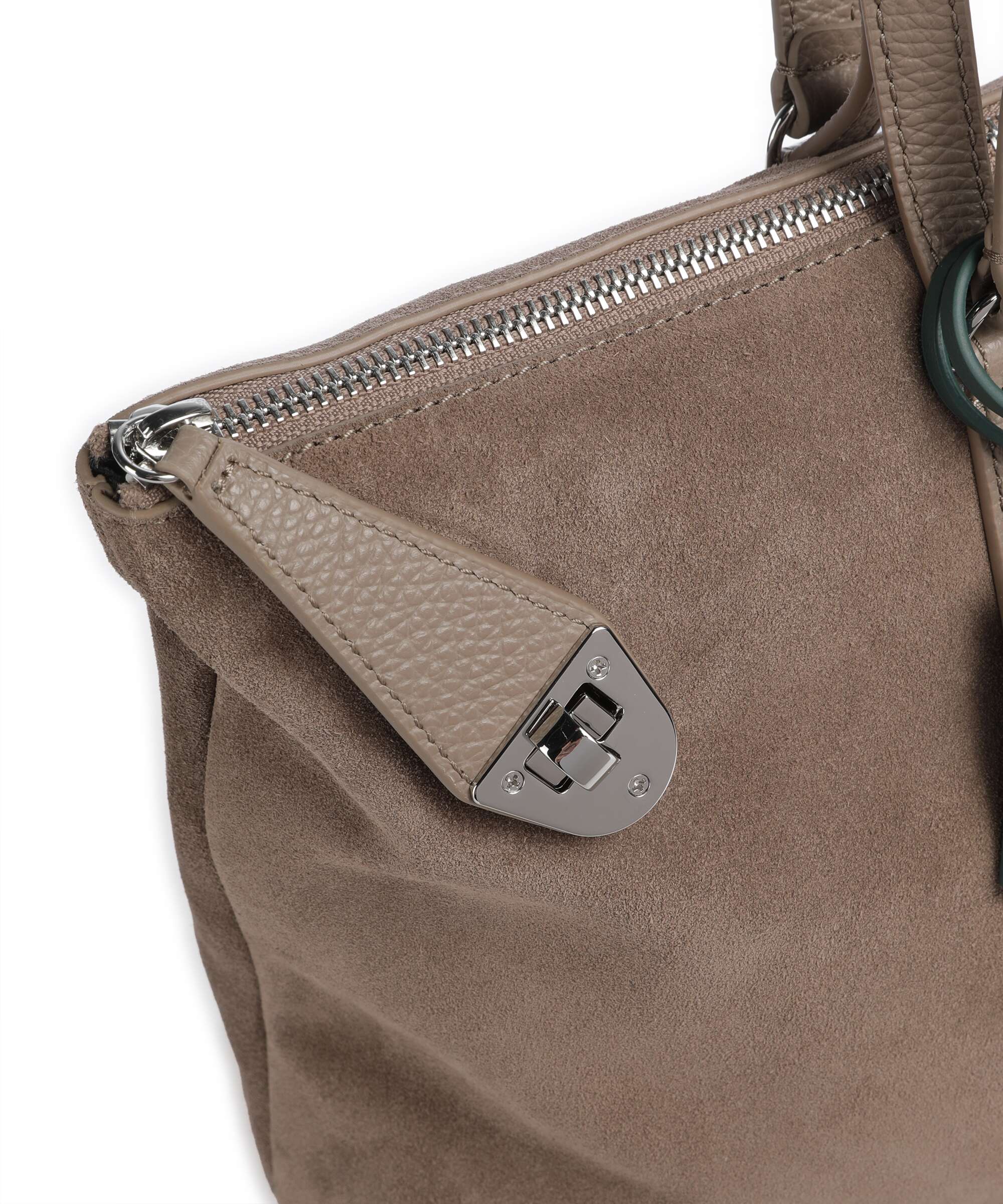 Coccinelle Beat Generation Suede Boodschappentas warm taupe - Image 4