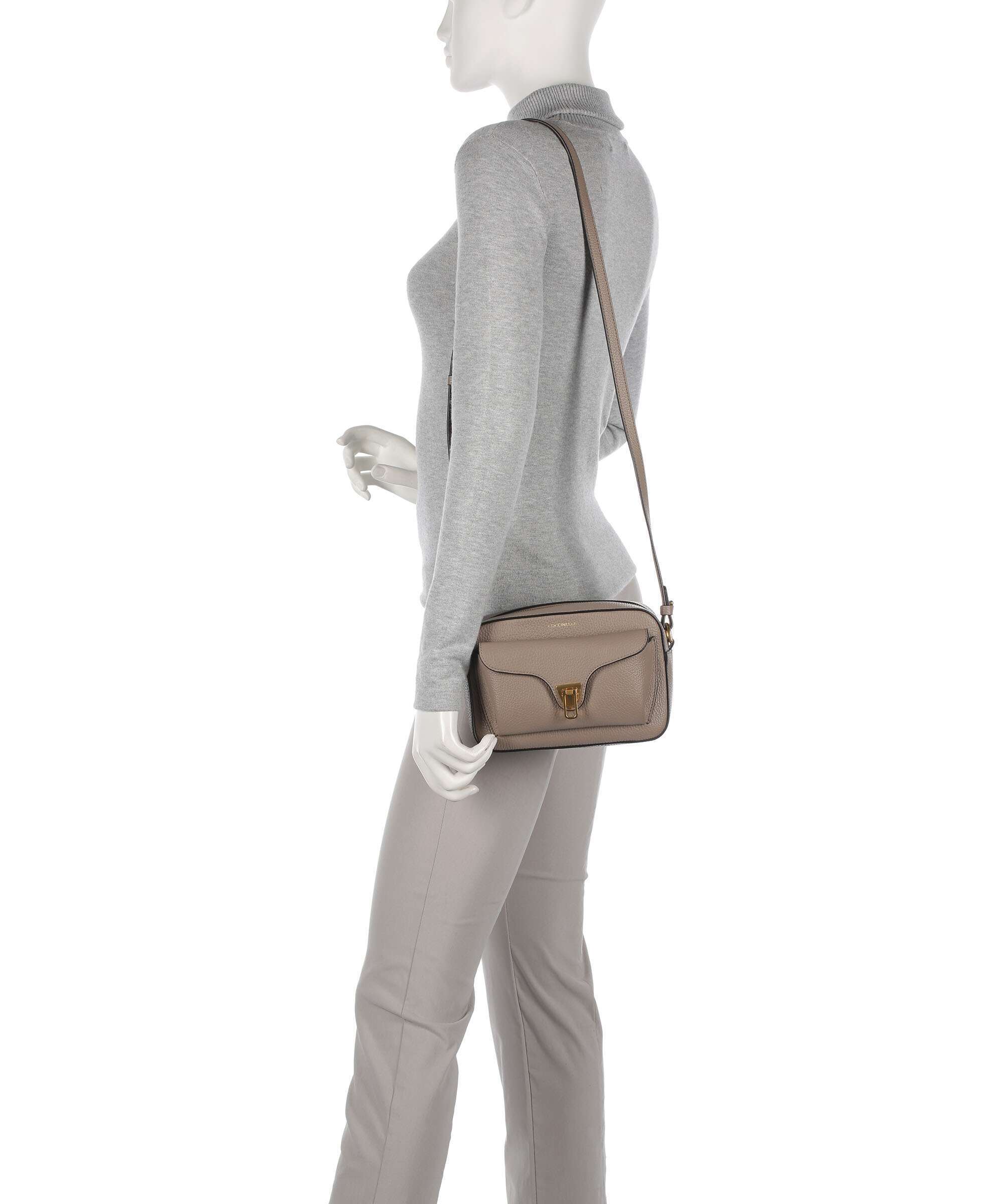 Coccinelle Beat Soft Crossbody tas warm taupe - Image 3