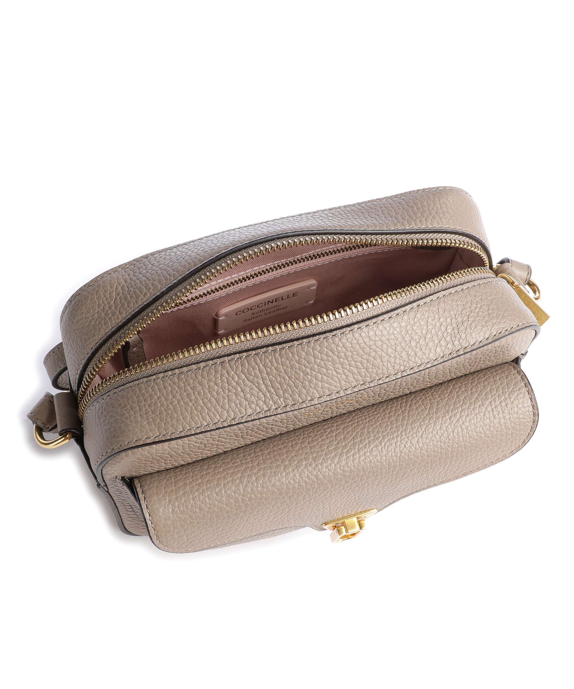 Coccinelle Beat Soft Crossbody tas warm taupe - Image 6