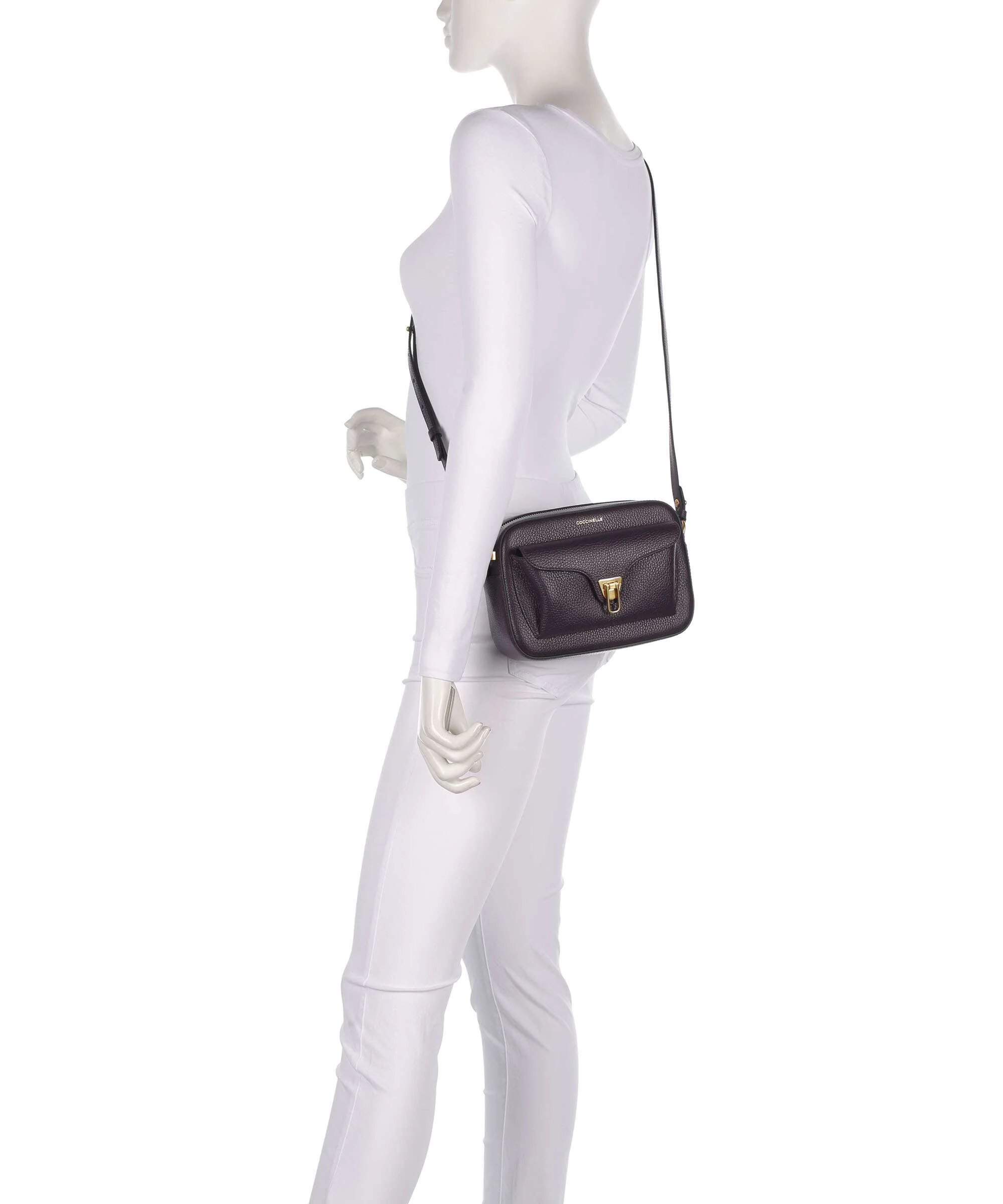 Coccinelle Beat Soft Crossbody tas prune - Image 3