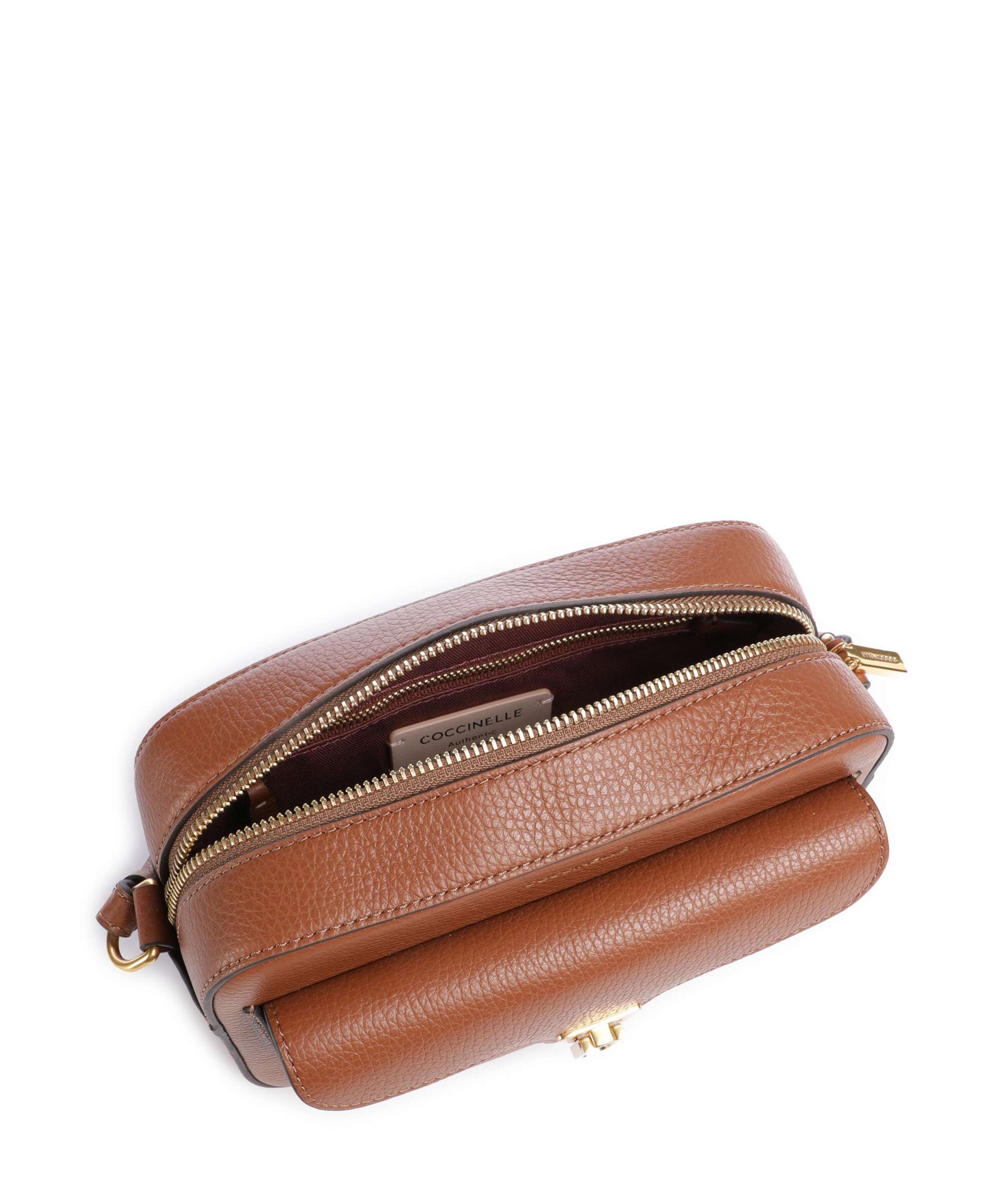 Coccinelle Beat Soft Crossbody tas cognac - Image 6