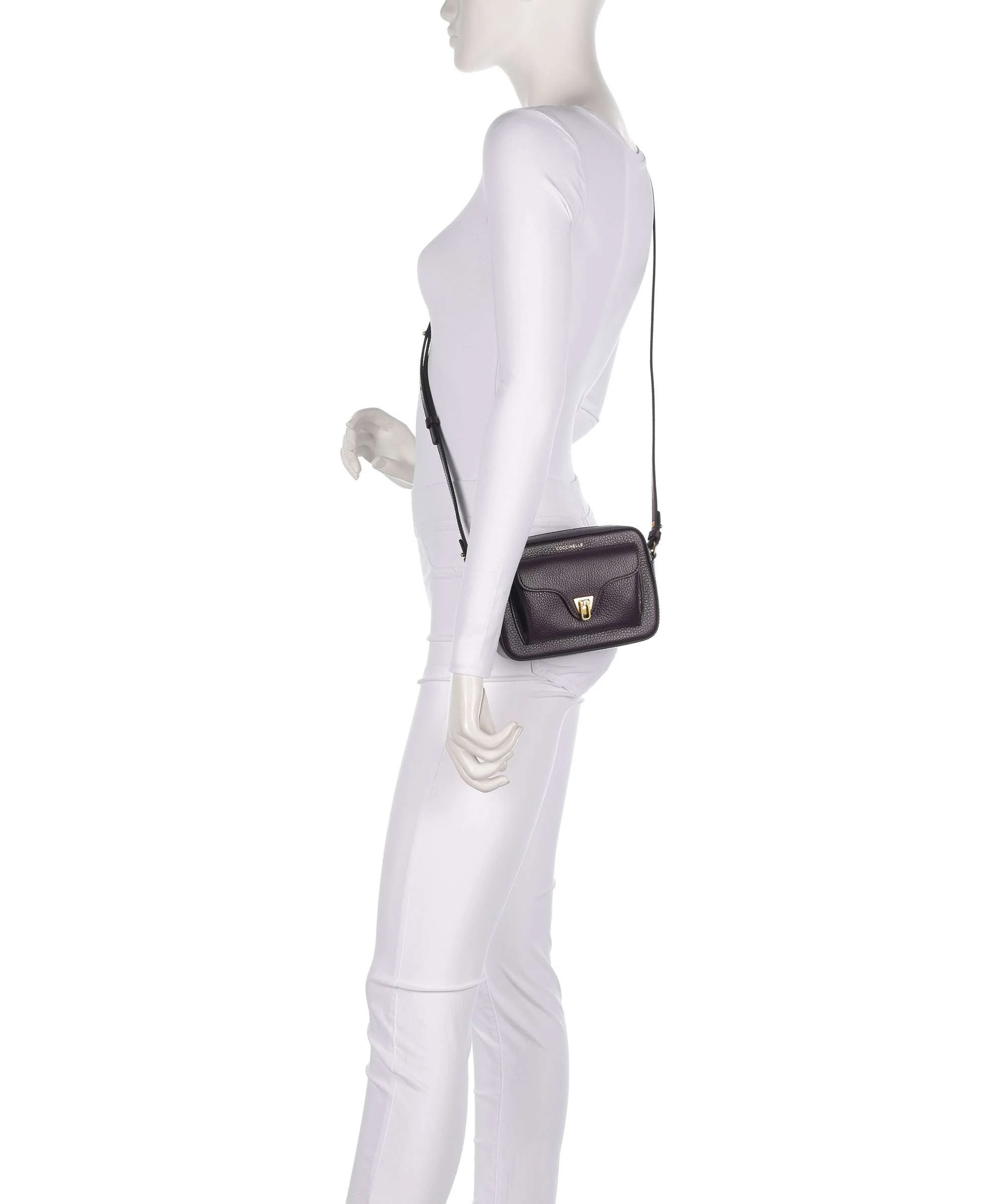 Coccinelle Beat Soft Crossbody tas prune - Image 3